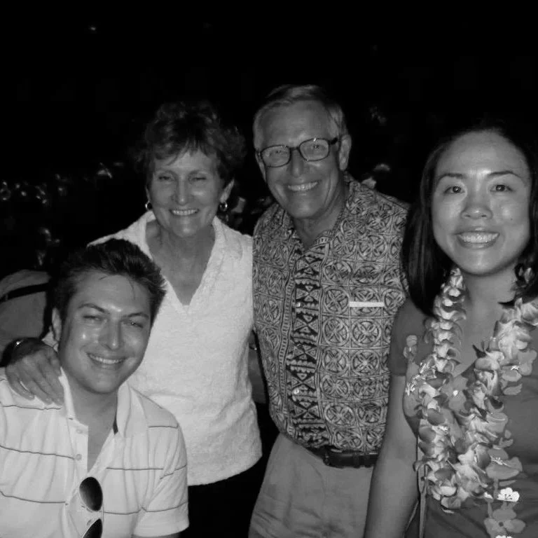 President Steven Wheelwright of BYU-Hawaii and Margaret Wheelwright, Polynesian Cultural Center, Laie, Oahu, Hawaii. 