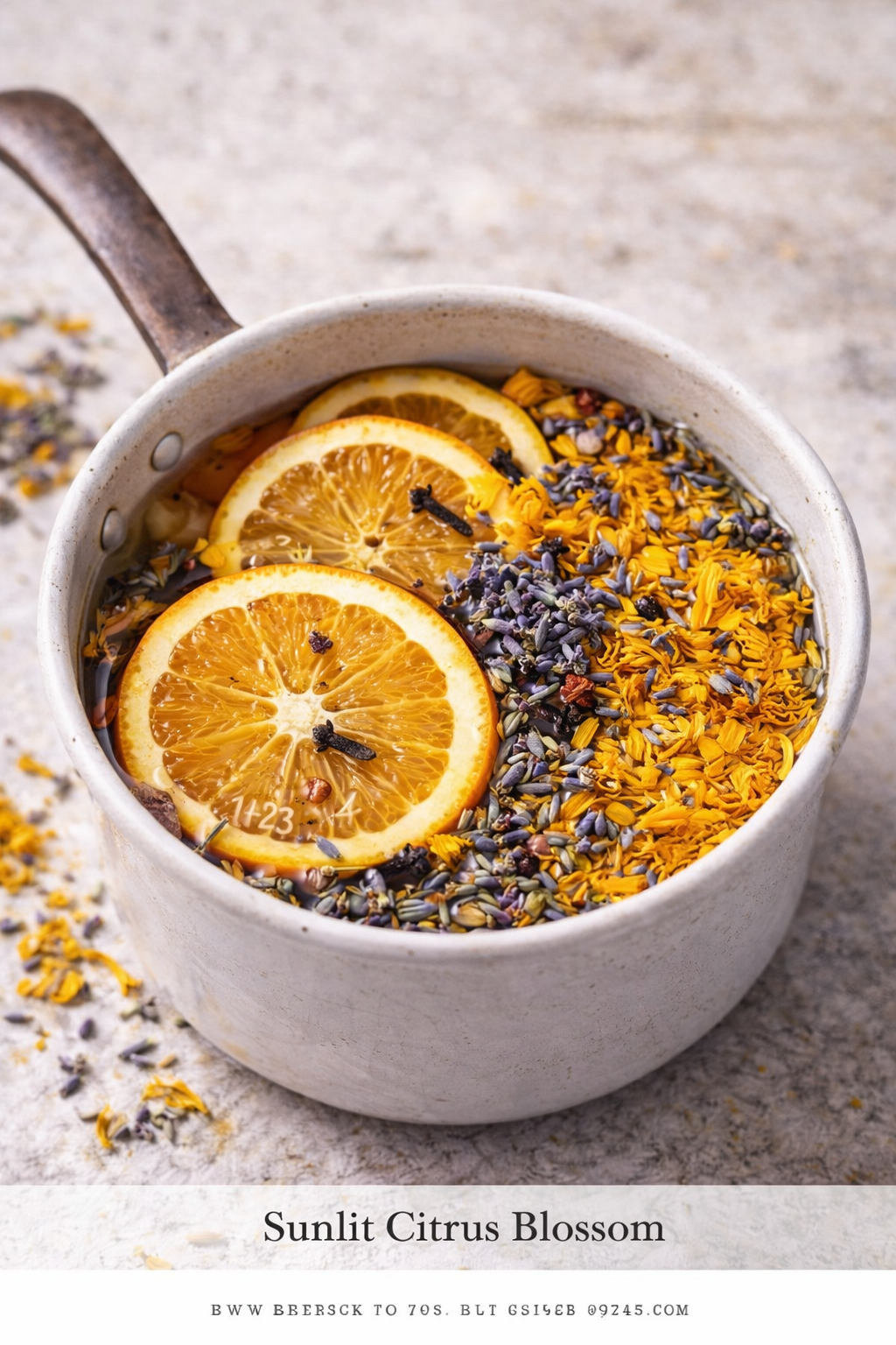 Sunlit Citrus Blossom Simmer Pot