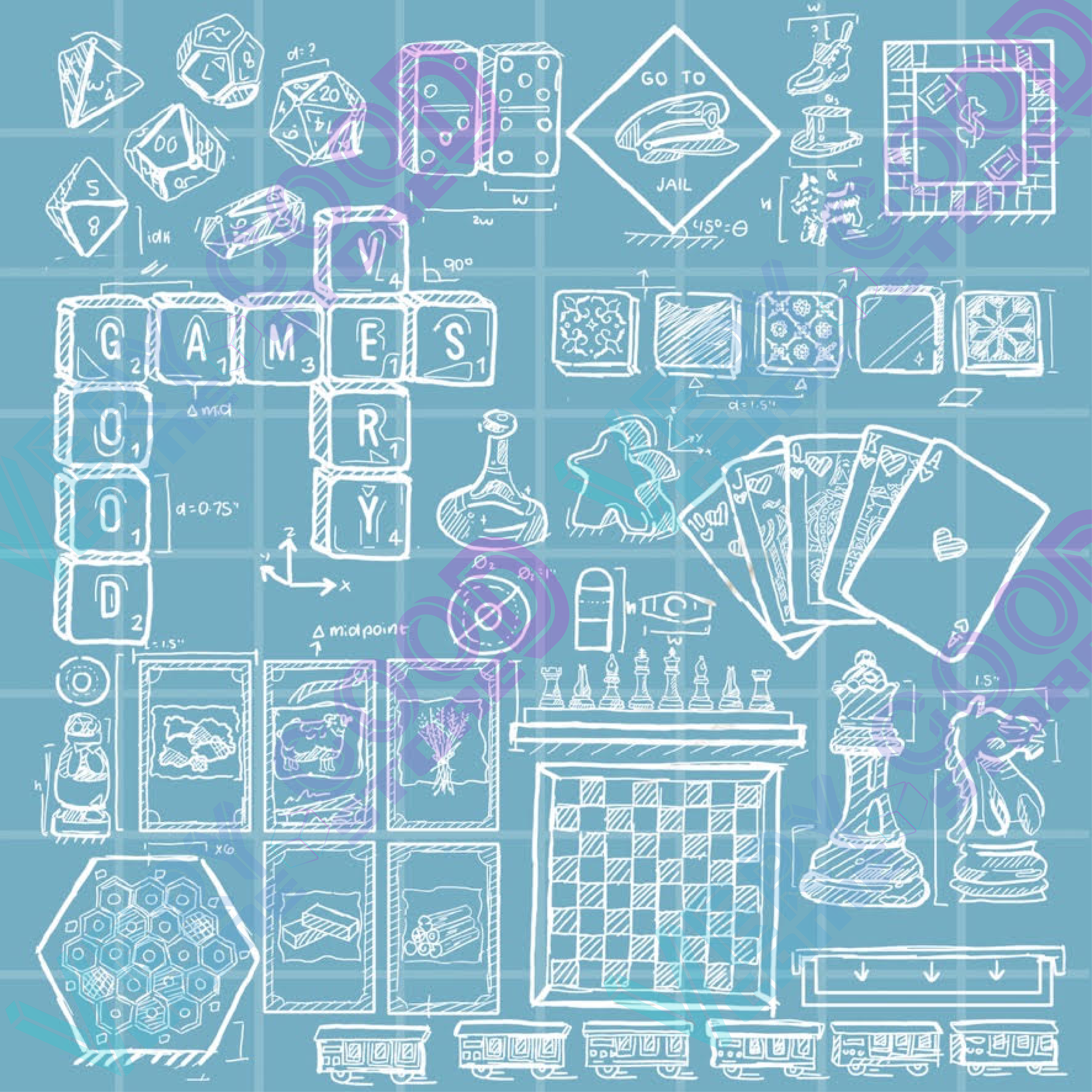 Games 4x4 Print