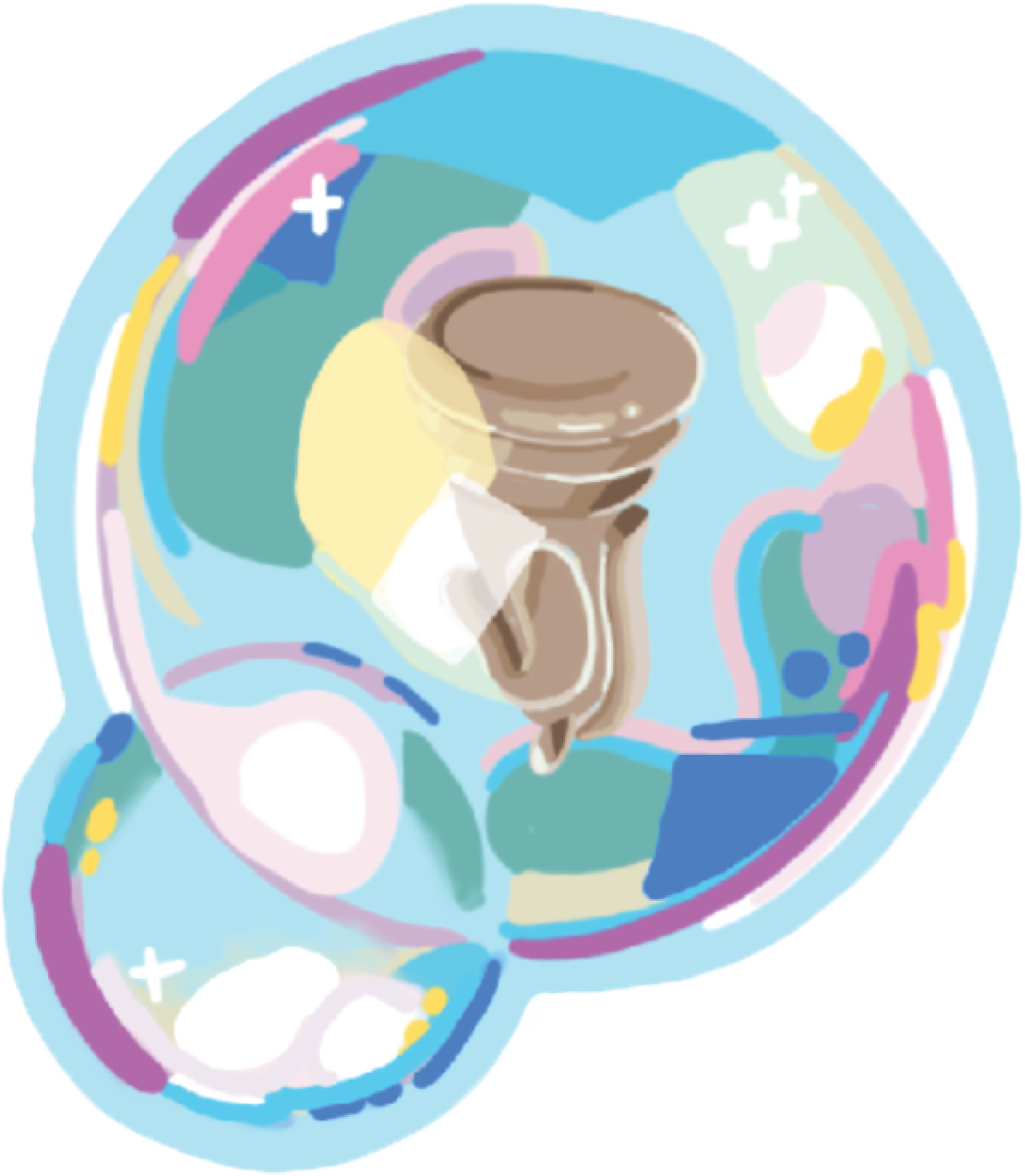 Knight Bubble Sticker