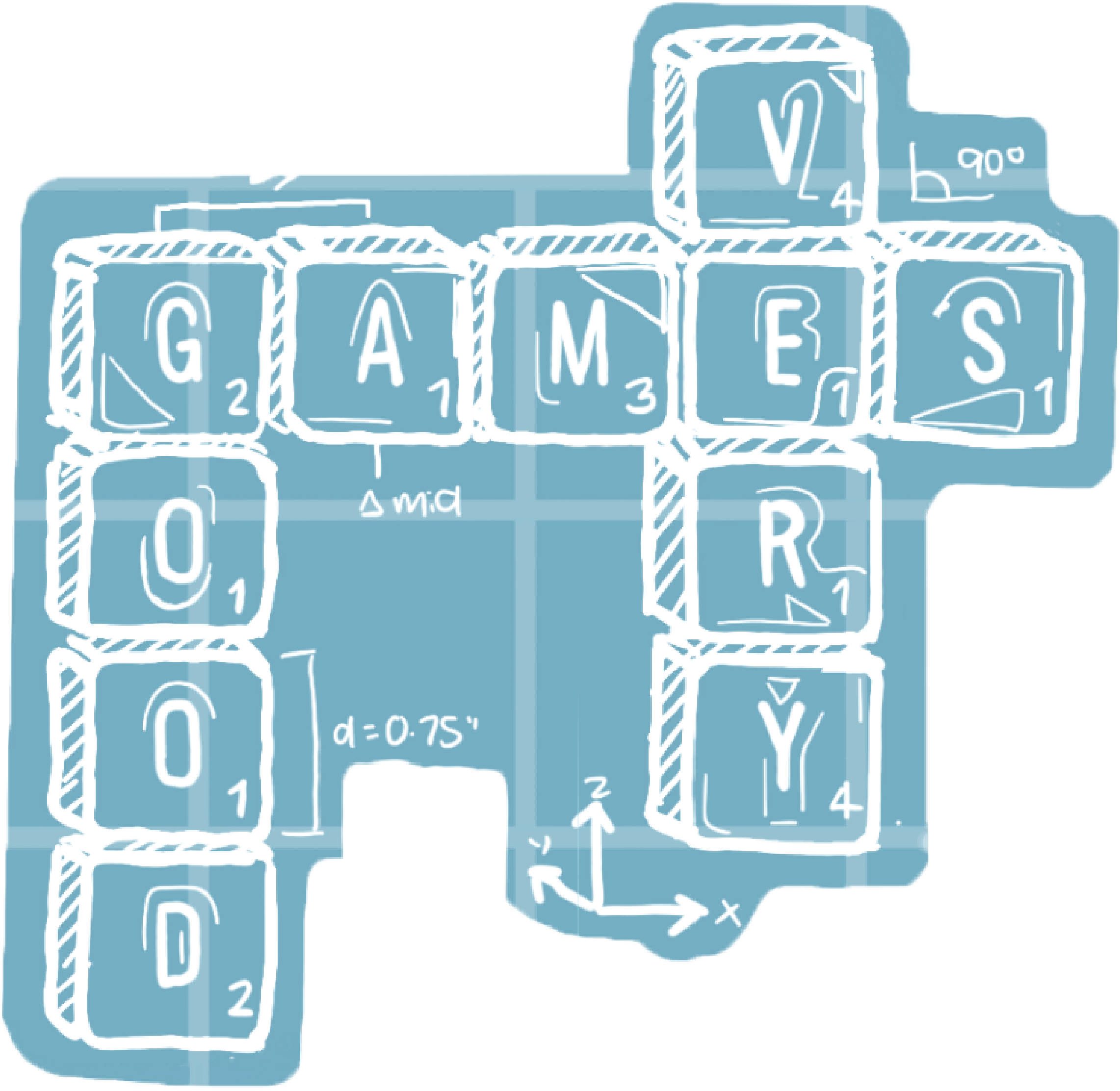 Scrabble Sticker