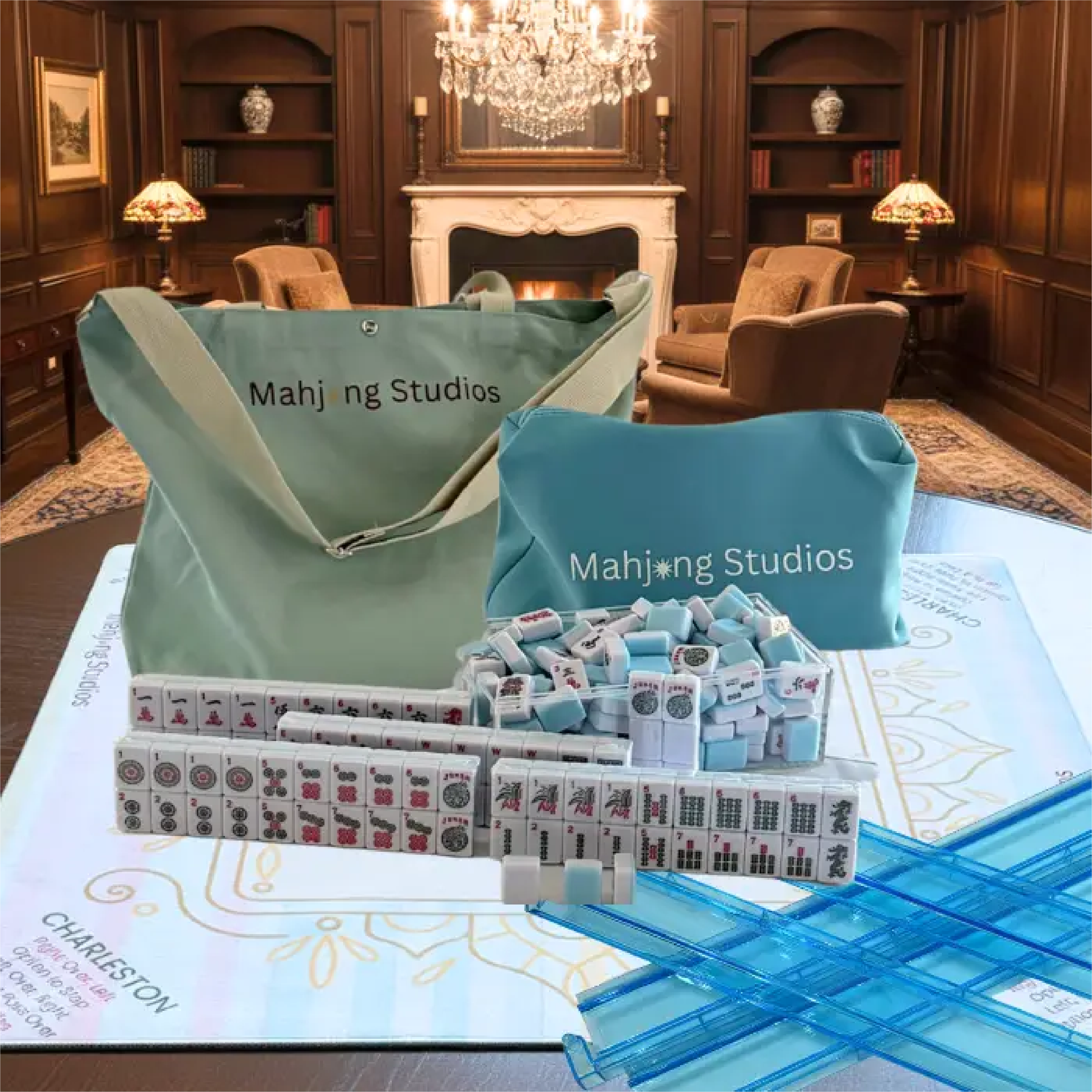 american mahjong bundle green bag pic 1.png