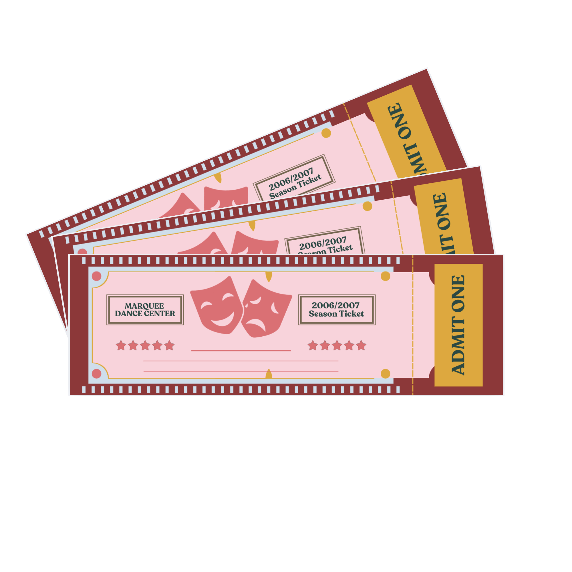 Marquee Dance Tickets for Student Progress