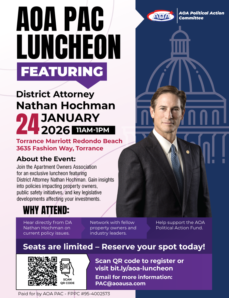 AOA Political Action Luncheon: Supporting Property Owners, Strengthening Housing, and Building Community