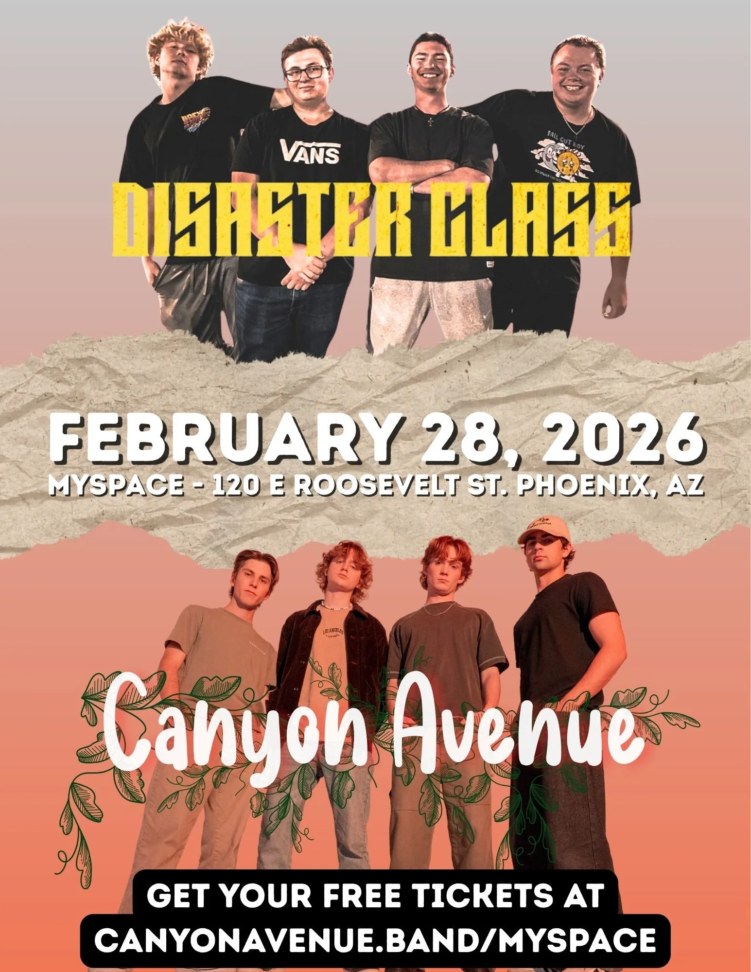 Disaster Class X Canyon Avenue at MySpace