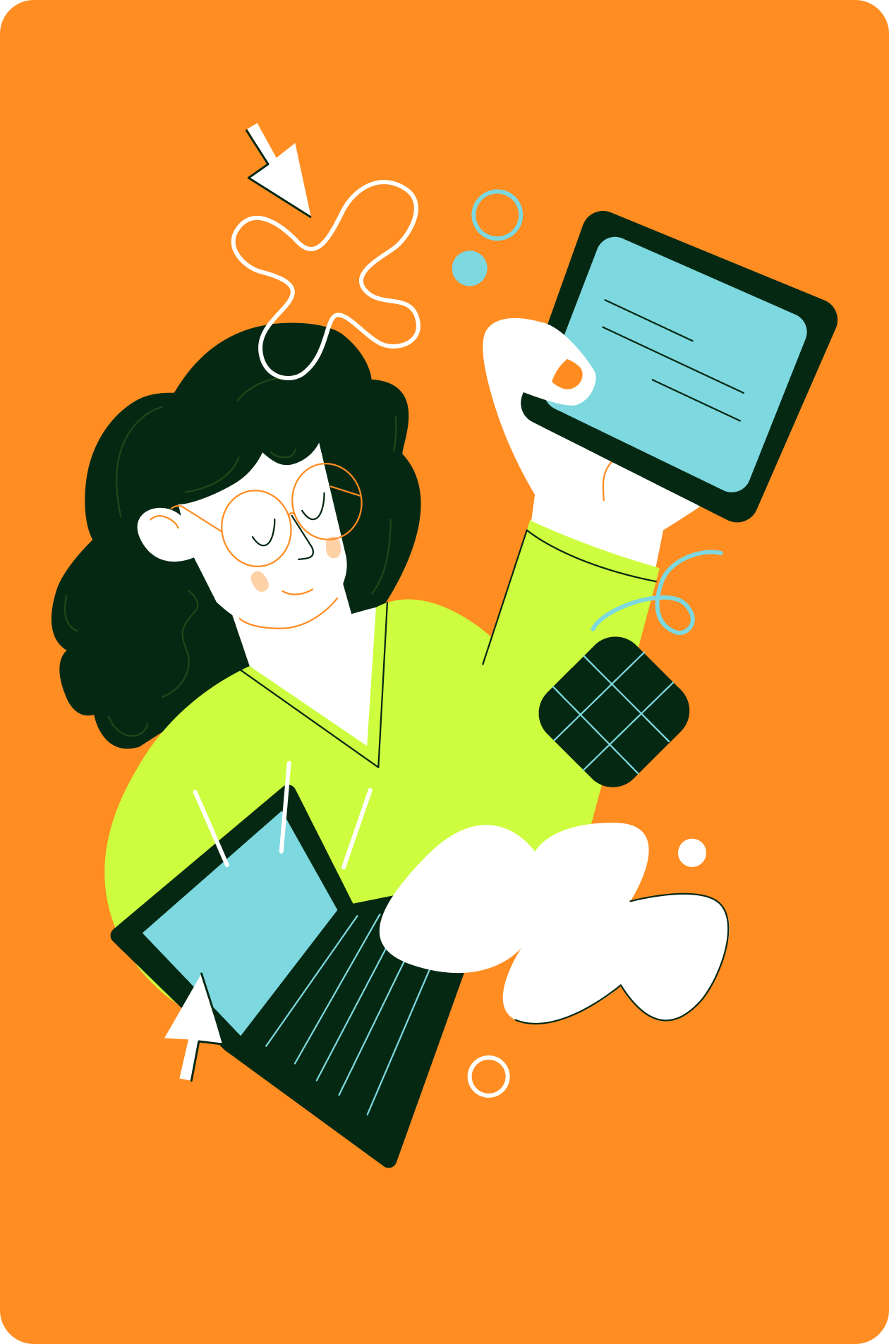 People collaborating on a website or app design, using sketches, blueprints, and colorful sticky notes on a table.