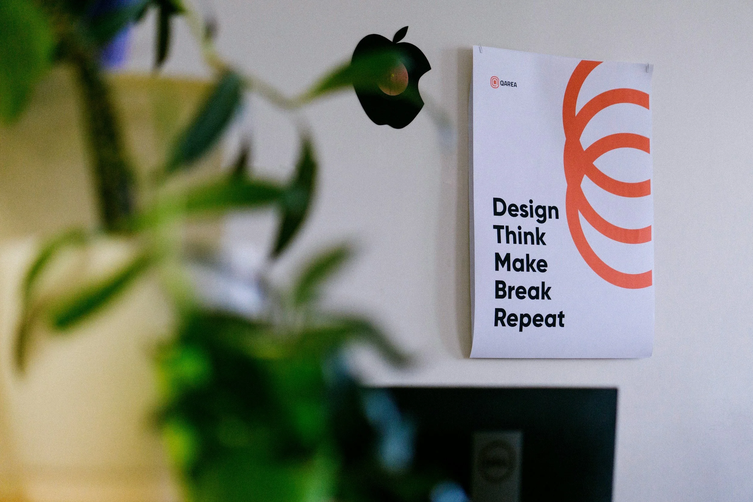 Report on human-centered design process: design, think, make, and break phases illustrated in a visual format.