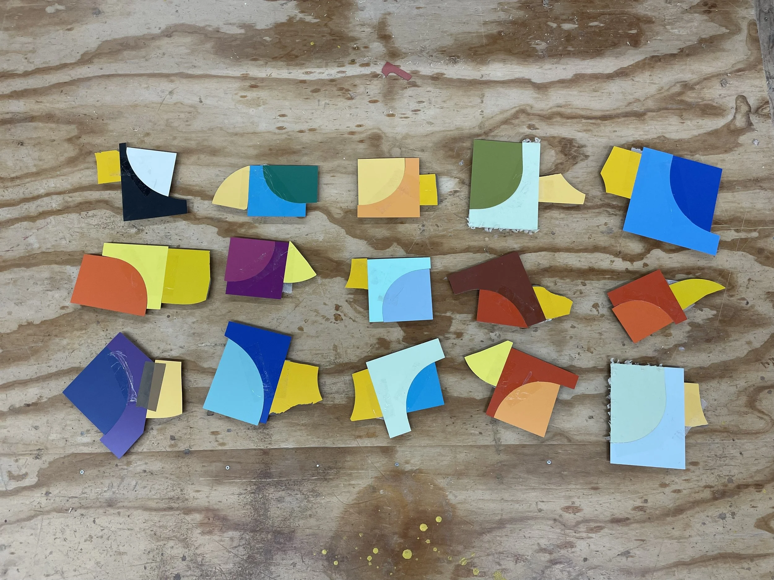 The process of making birds of ply in one of many stages