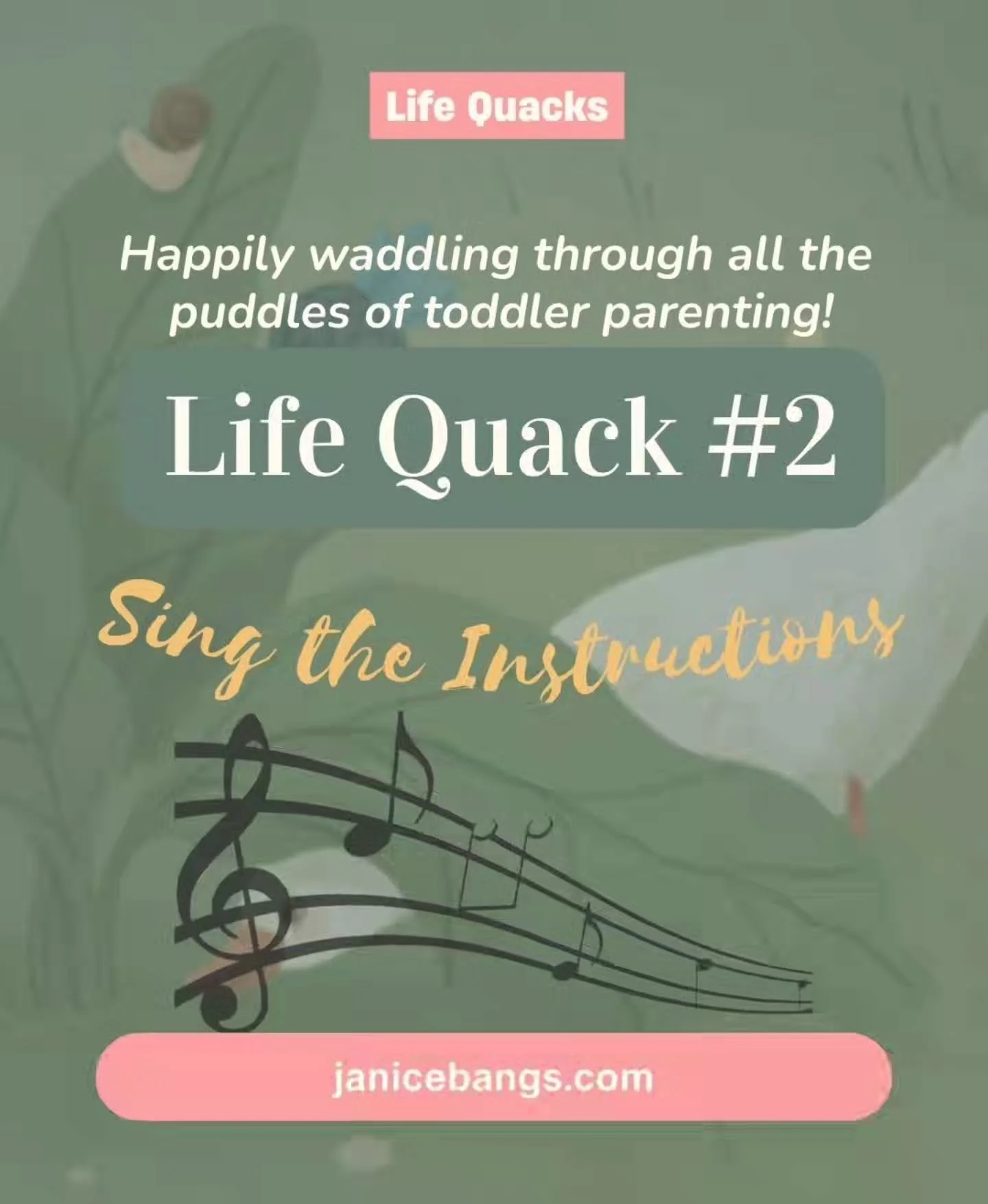 Here&rsquo;s a little magic trick for toddler life: sing the instructions instead of saying them.

Need them to put shoes on? sing
 🎵 &ldquo;It&rsquo;s tiiiiime to put your shoes on, your shoes on, your shoes on&hellip;&rdquo; (to the tune of Raffi&