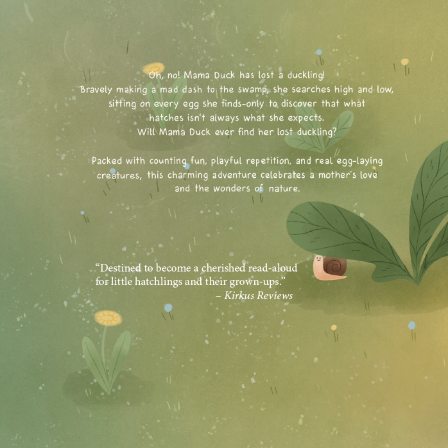 Mama Duck’s Lost Duckling back cover kirkus.png