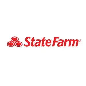 State Farm logo with red intertwined ovals and red text on a white background.