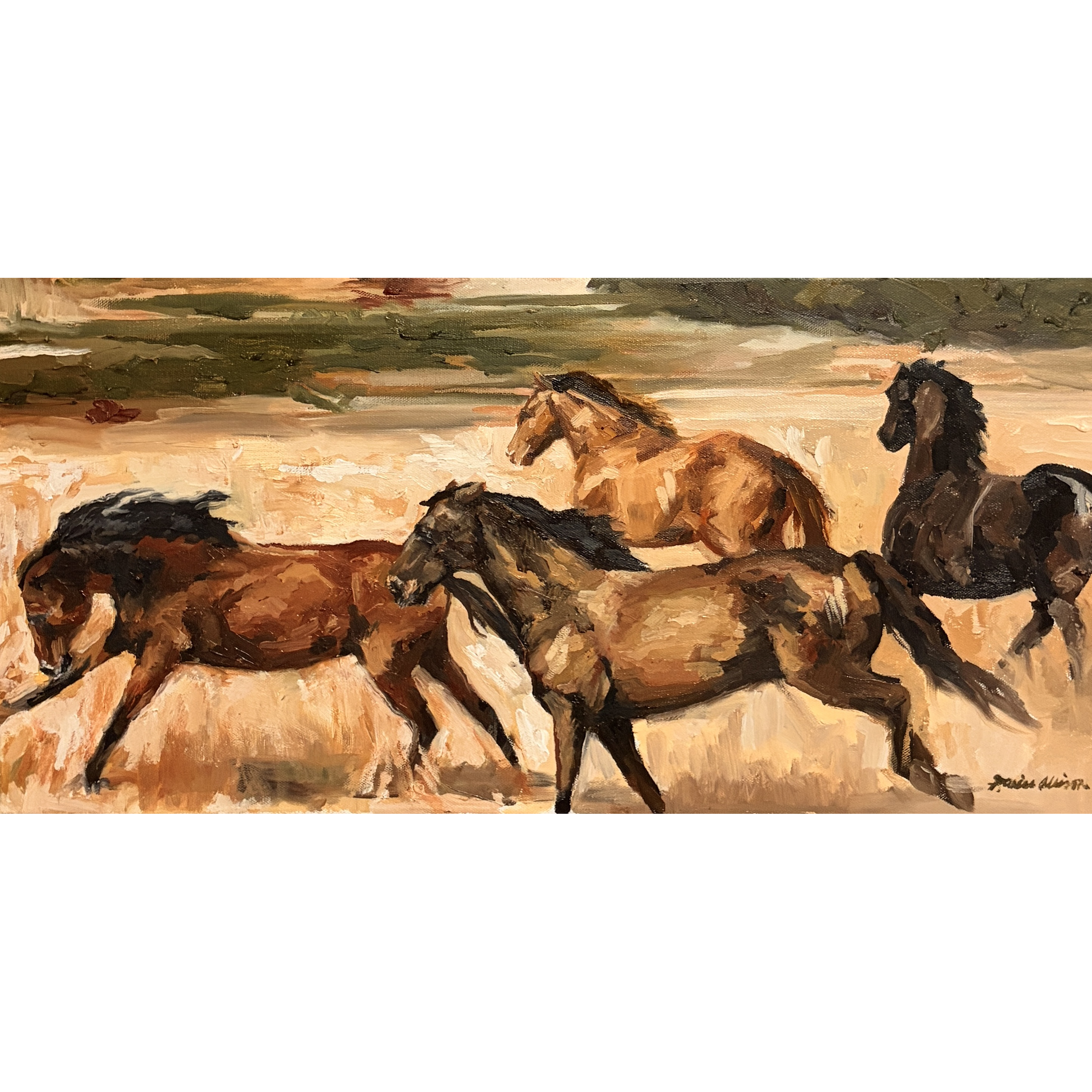 "Golden Plains" — 24" x 12" — Oil on Canvas — 2026