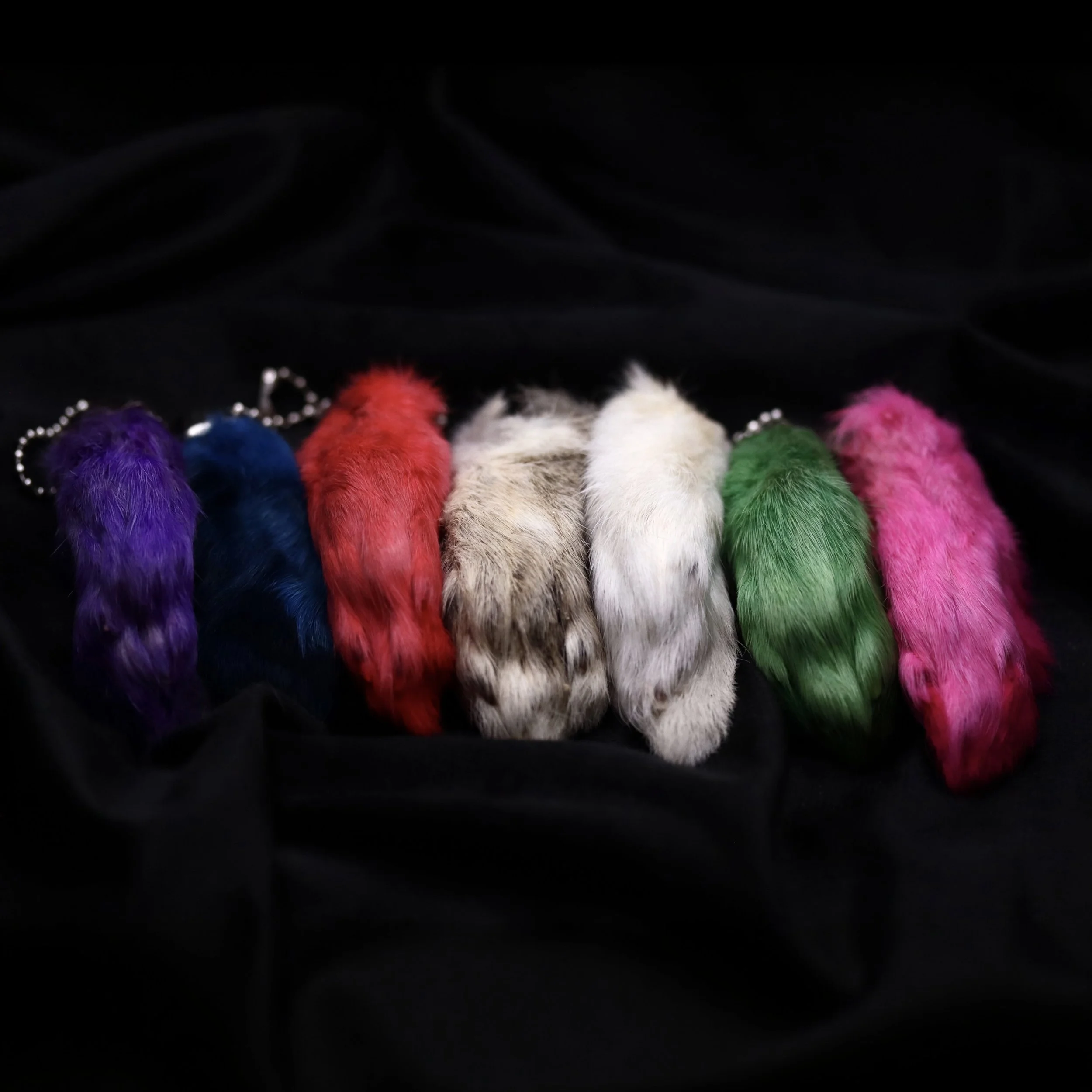 Lucky Rabbit Foot Keychain