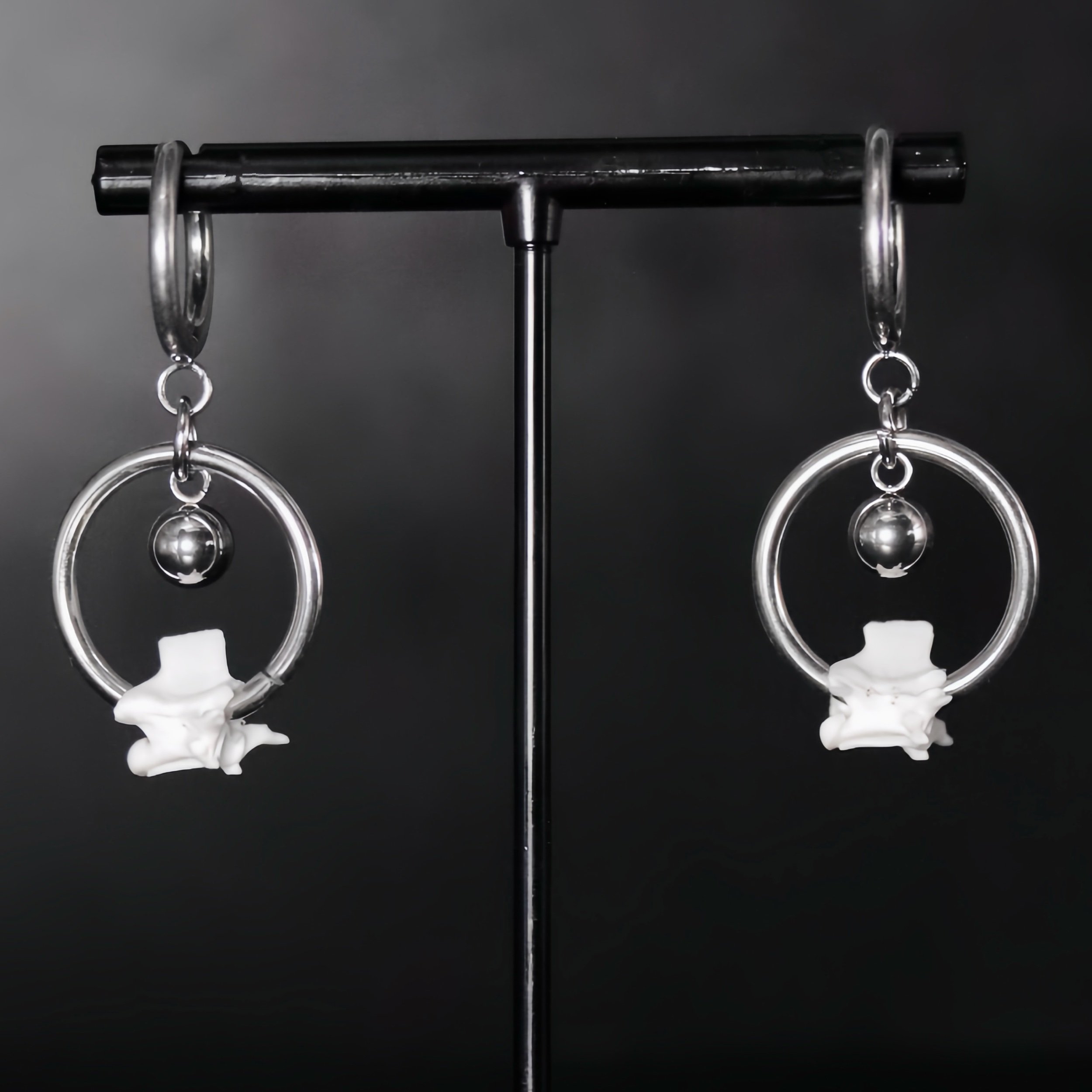 Ophidian Halo Earrings