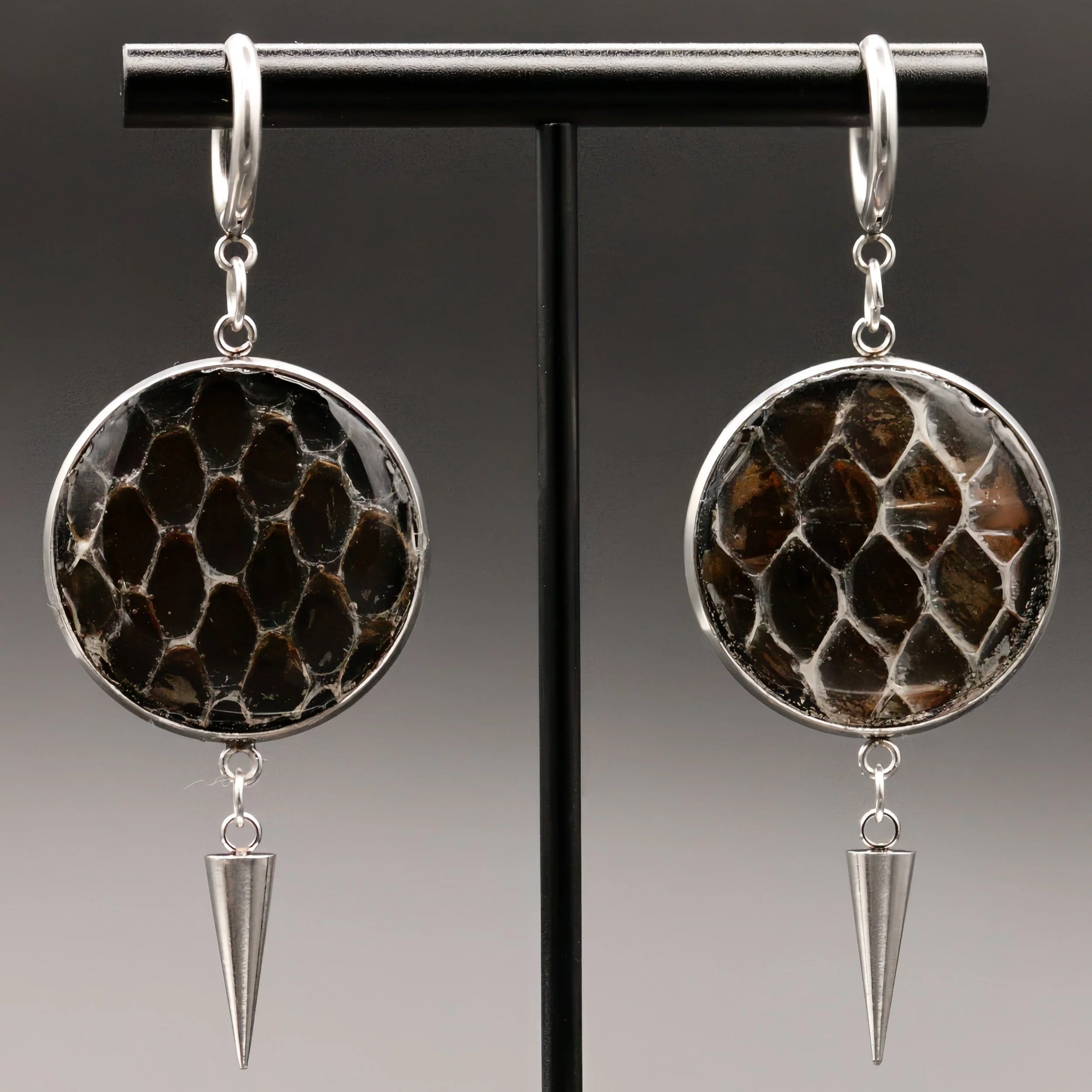 Snake Dorsal Shed Earrings