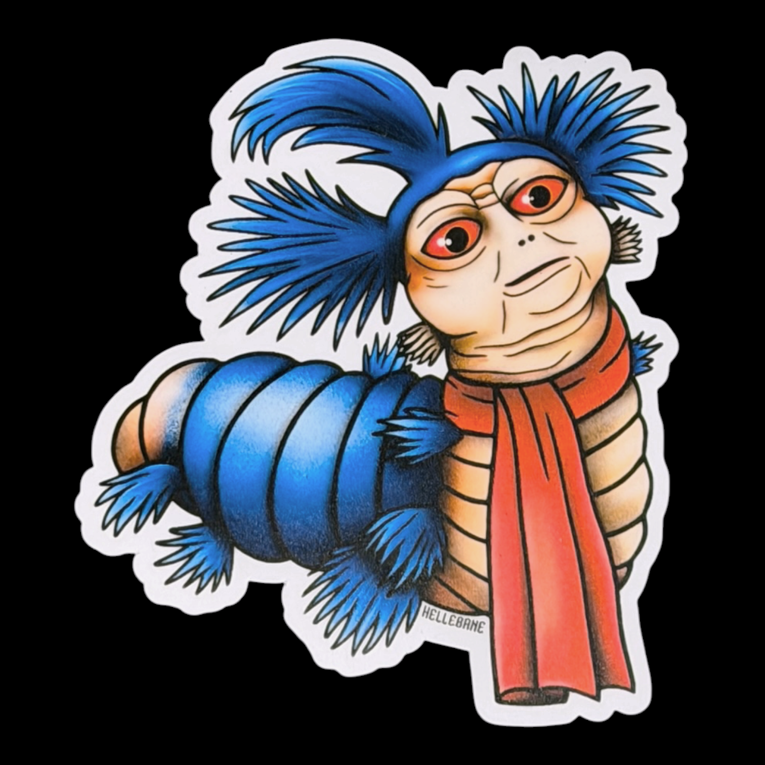 Labyrinth Worm Sticker