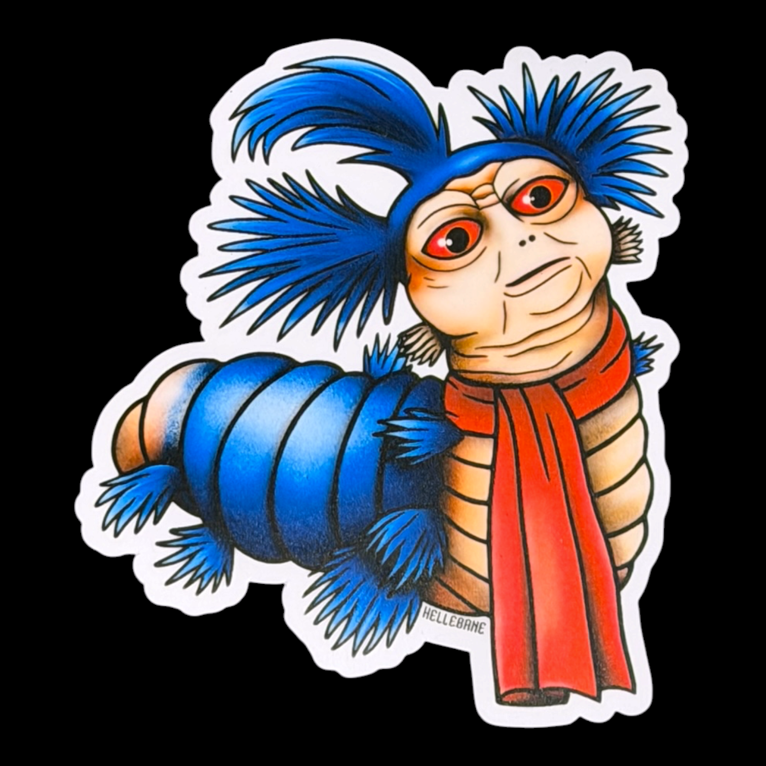 Labyrinth Worm Sticker