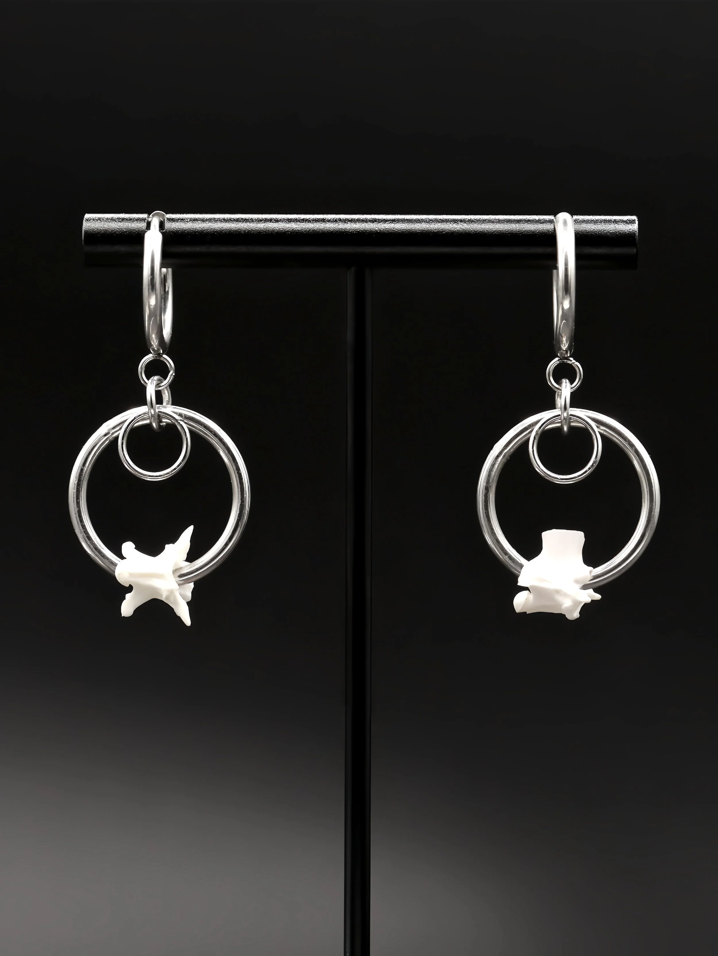 Ophidian Halo Earrings