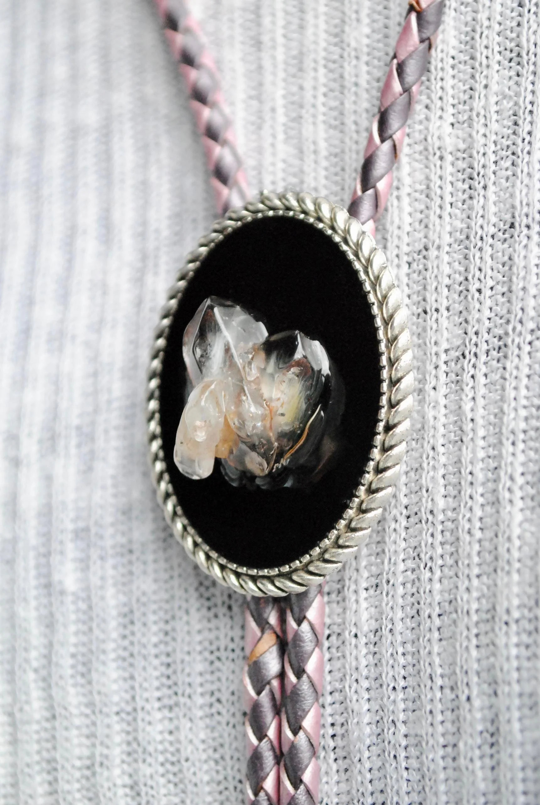 Blue Tara Quartz Bolo Tie