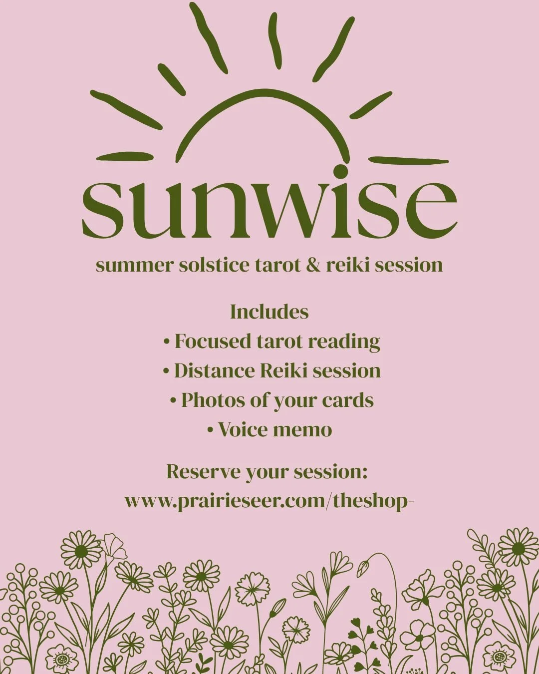 Sunwise Reiki and Tarot Session