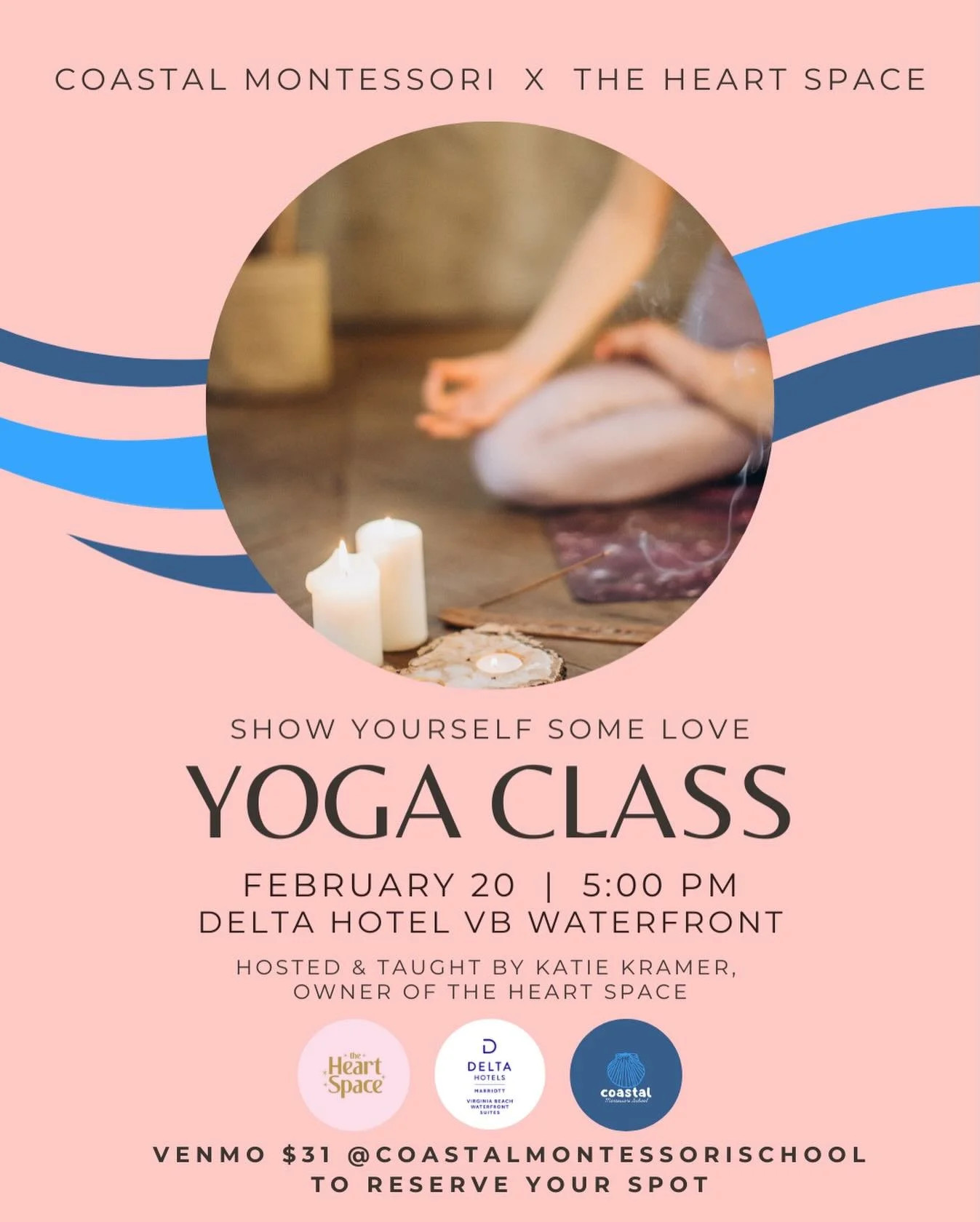 💌 Mark your calendars, grab your girlfriends &amp; don&rsquo;t forget to reserve your spot to relax while supporting Coastal Montessori!