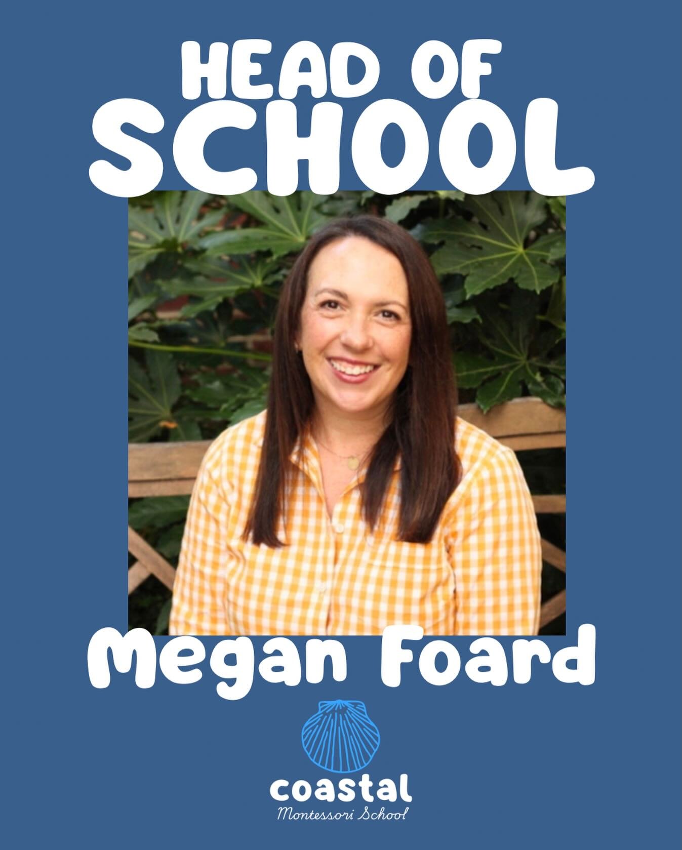 Megan Foard, will be joining CMS as the Head of School. We are&nbsp;grateful for Megan&rsquo;s leadership, her deep understanding and training in child-centered learning&nbsp;and development, and collaboration in this transition. Please join us in co