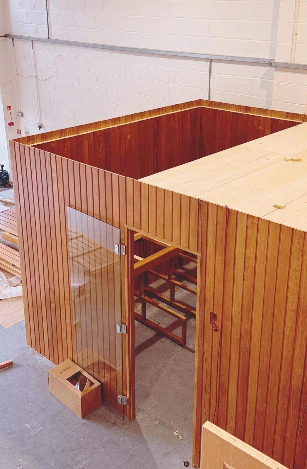 sauna in build