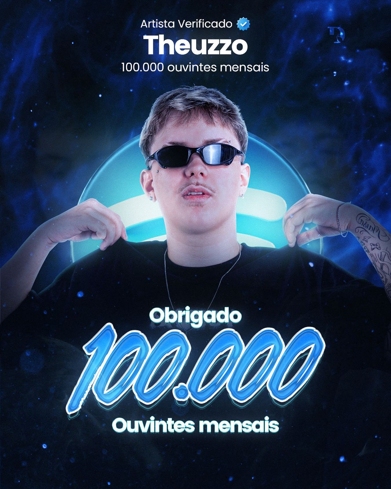 Hoje passo aqui pra agradecer por uma conquista que, por muito tempo, foi s&oacute; um sonho&hellip;
Agora &eacute; realidade: 100 mil ouvintes mensais no Spotify.

&Eacute; insano pensar que tanta gente, da minha cidade e de v&aacute;rios cantos do 
