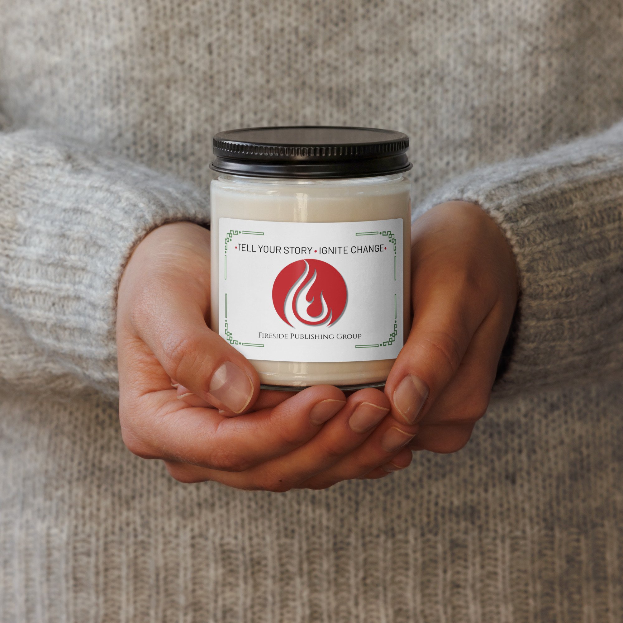 White Sage & Lavendar Scented Soy Candle