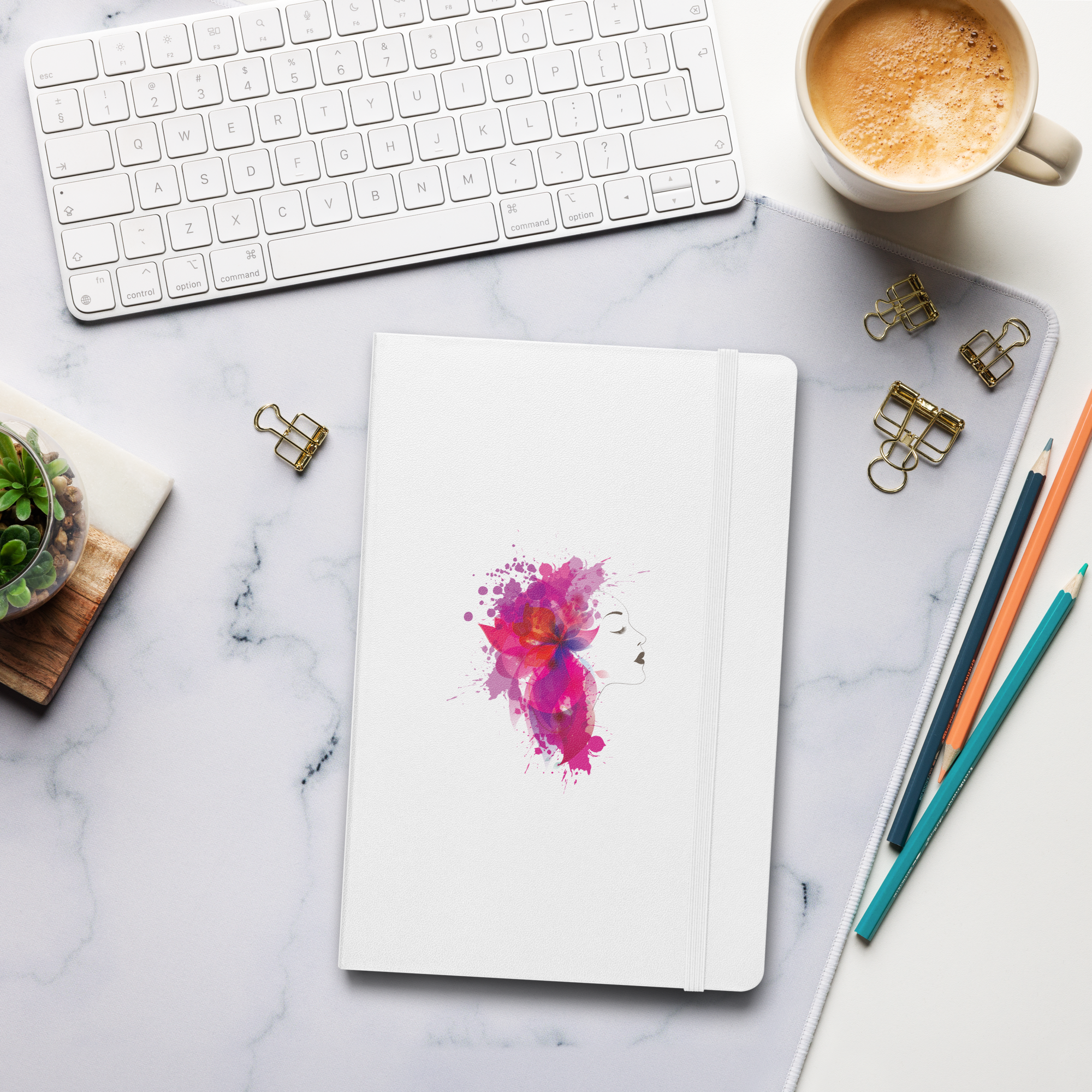 Hardcover Lined Journal with Ribbon