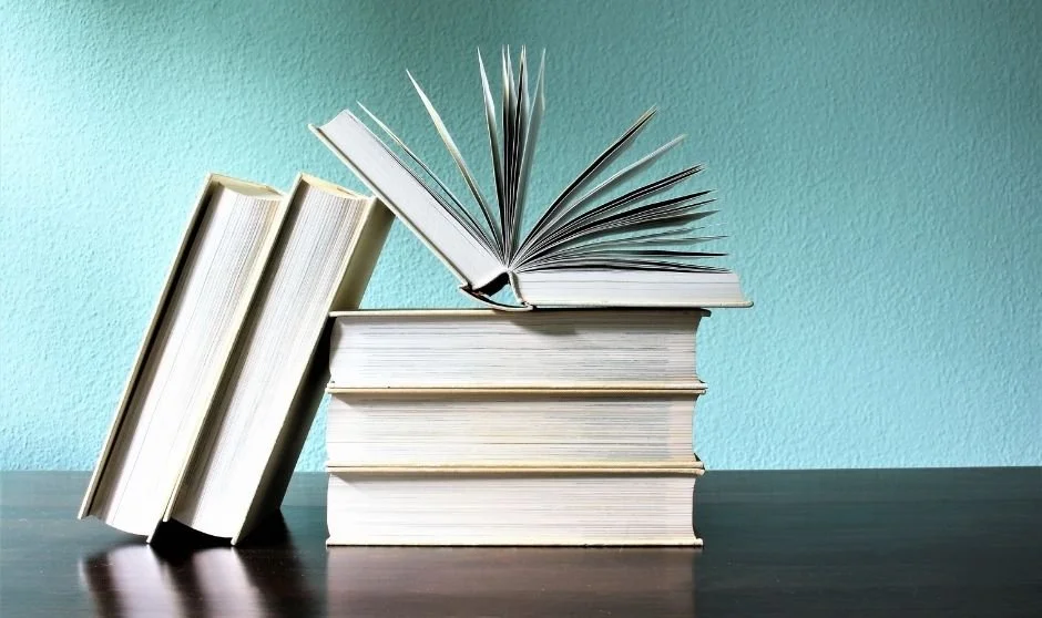 Side view of stack of books for Book Architect Level 1 Publishing Package image