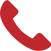 Red phone receiver icon
