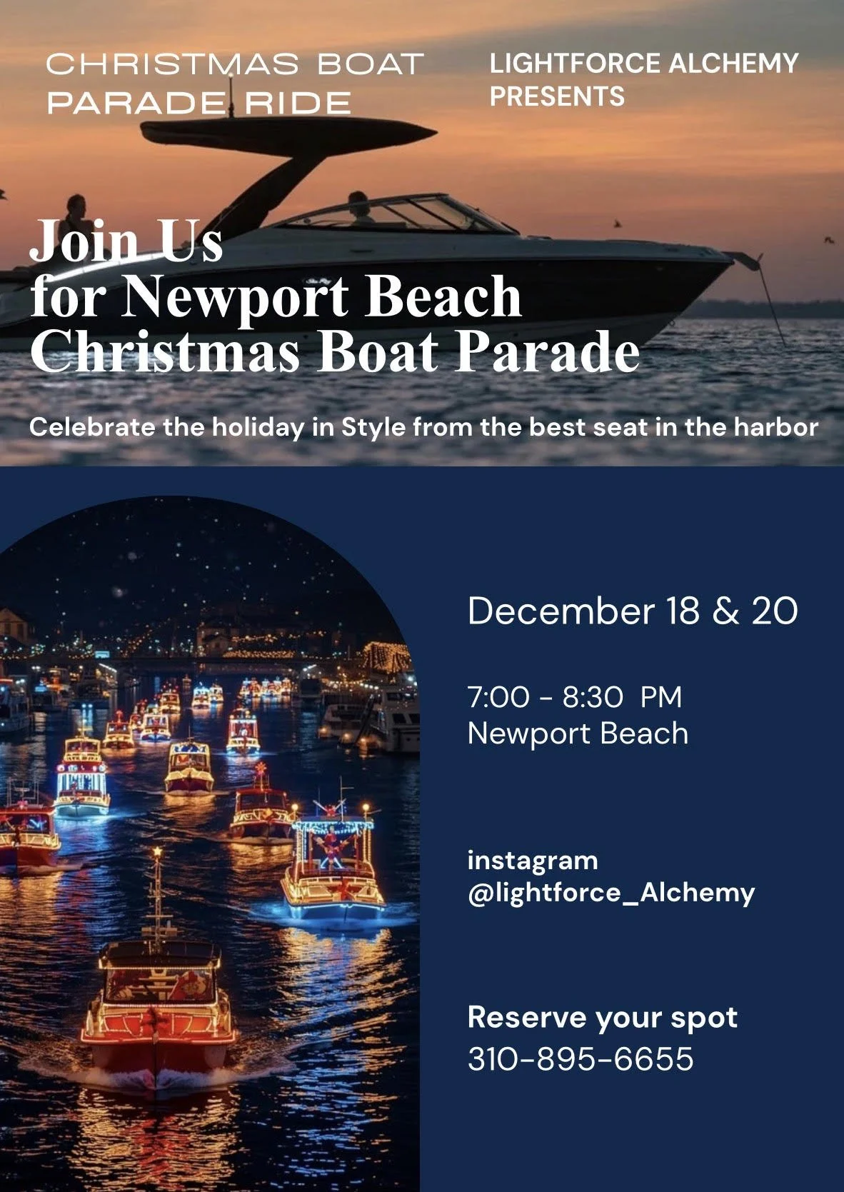 Christmas boat parade ride in style event&nbsp;