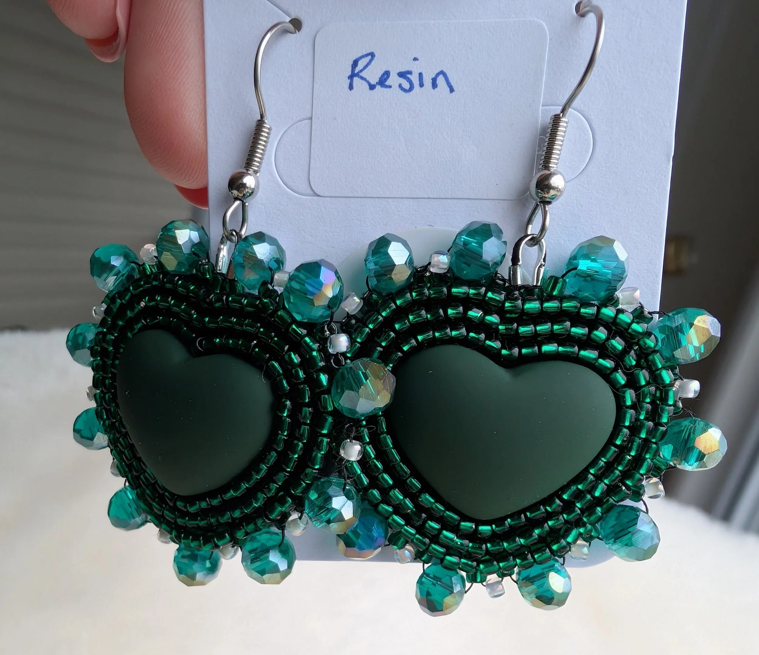 Earrings - Resin Hearts