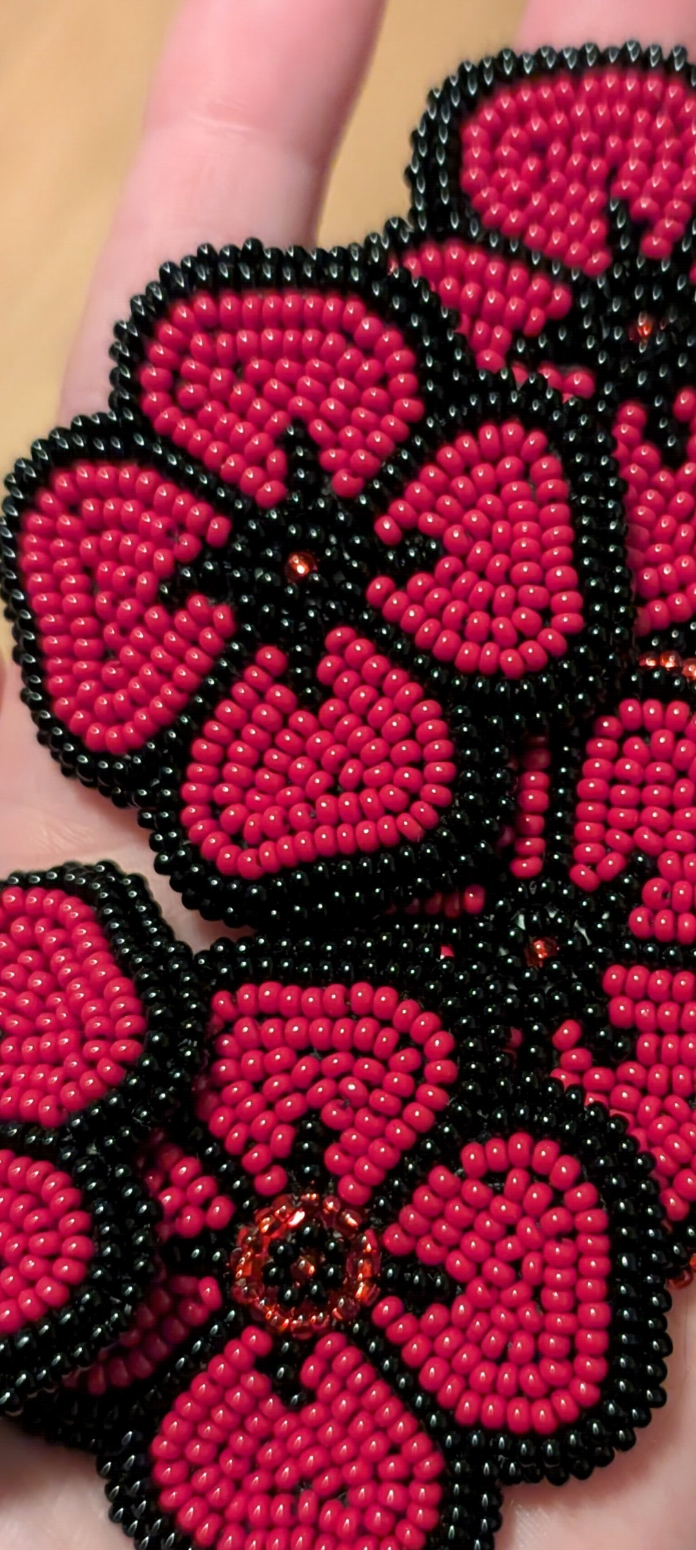 Beaded poppy