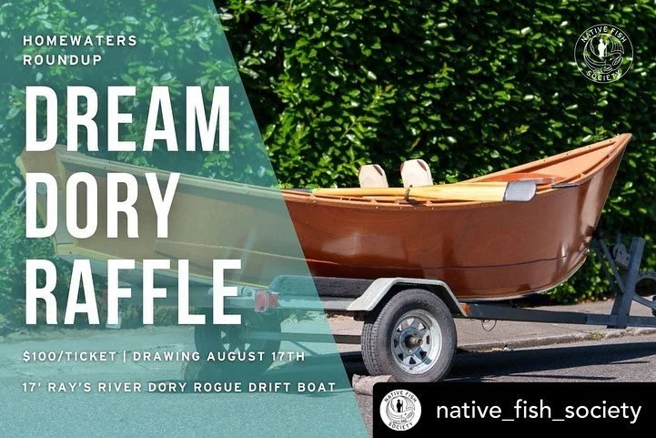 Check out @native_fish_society - they&rsquo;ve got a great fundraiser happening now!! 

Posted @withregram &bull; @native_fish_society 🎉 Win a Wooden Drift Boat for Only $100 and Support the Revival of Wild, Native Fish! Dream Dory Raffle is on NOW!