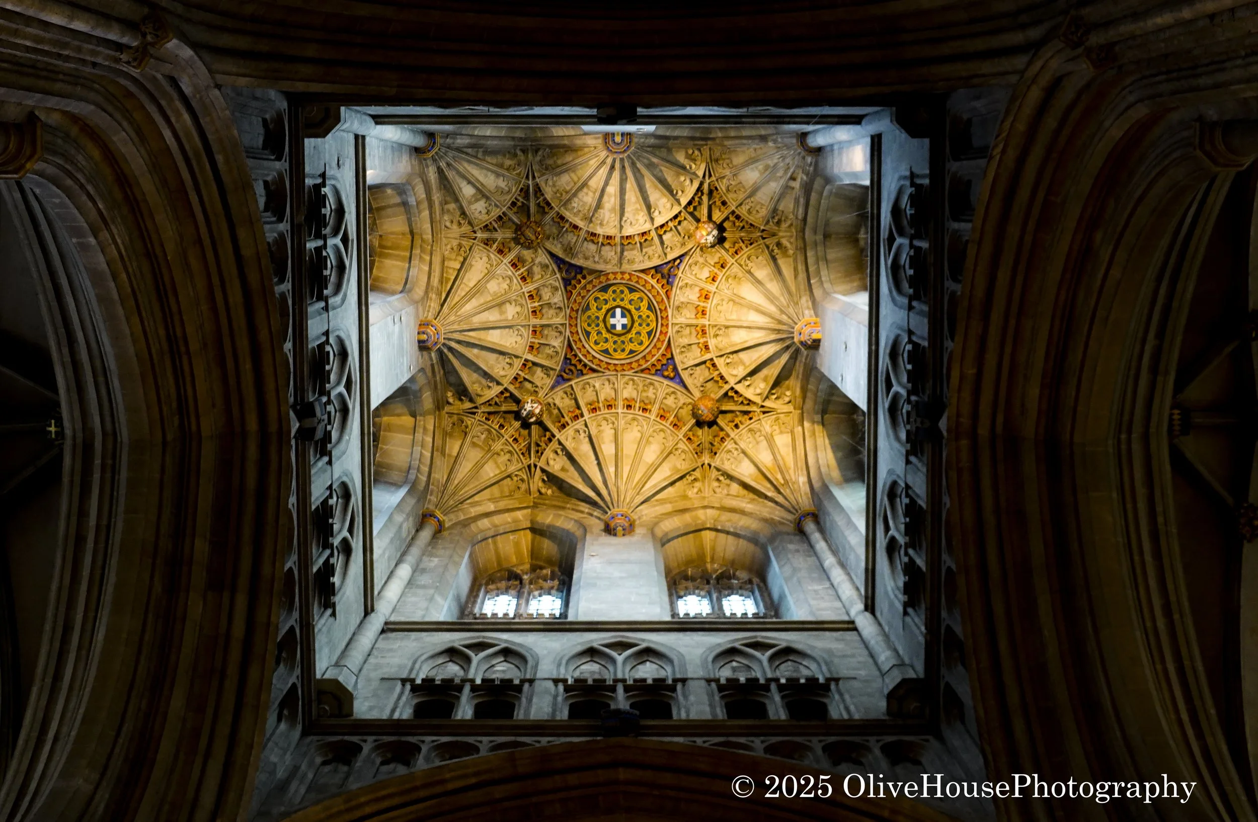 Ceiling in Canterbury Cathedral in Kent, England, famous as the site of the murder of its most famous Archbishop, Thomas Becket