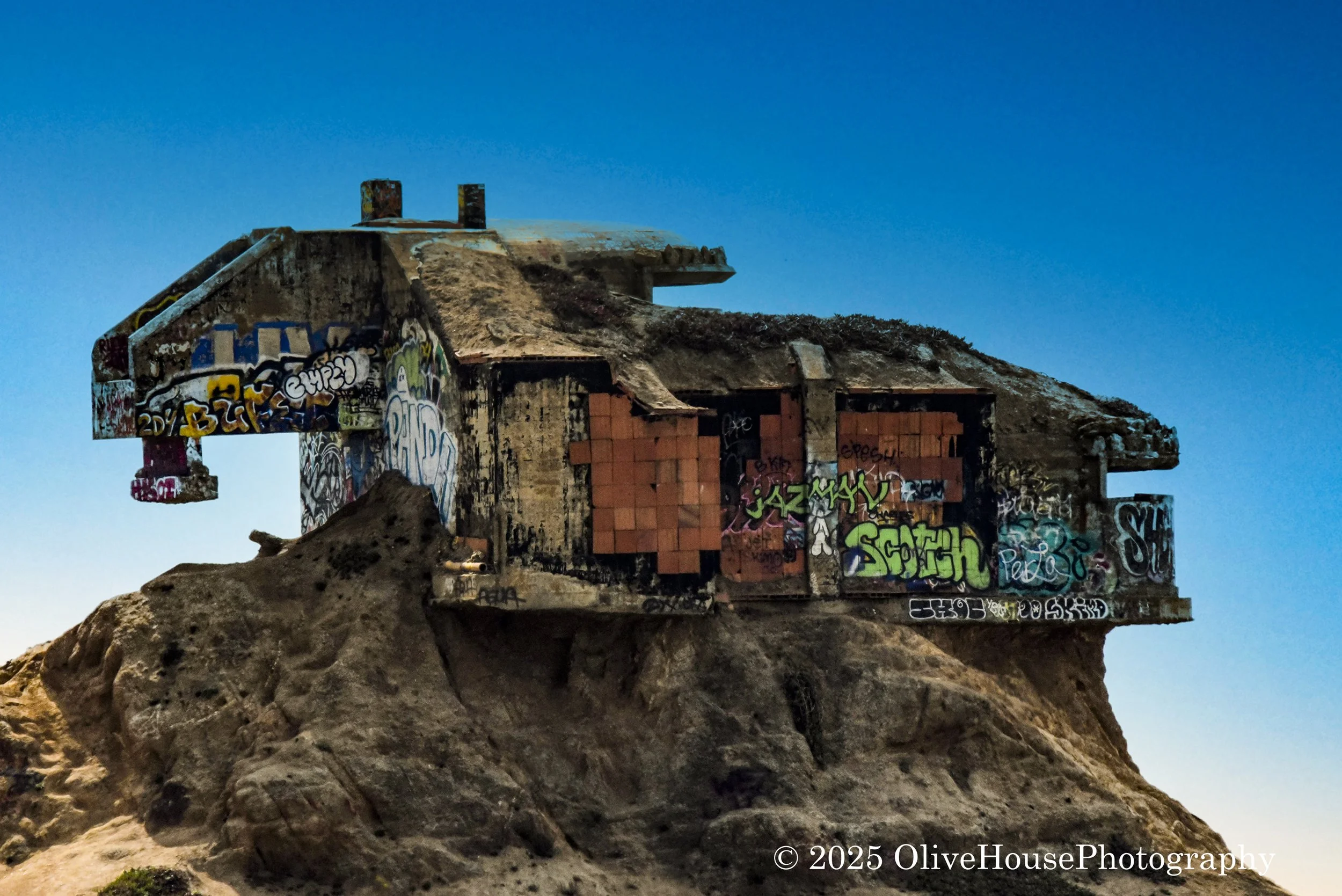 Ols WWII bunker near Los Angeles, California