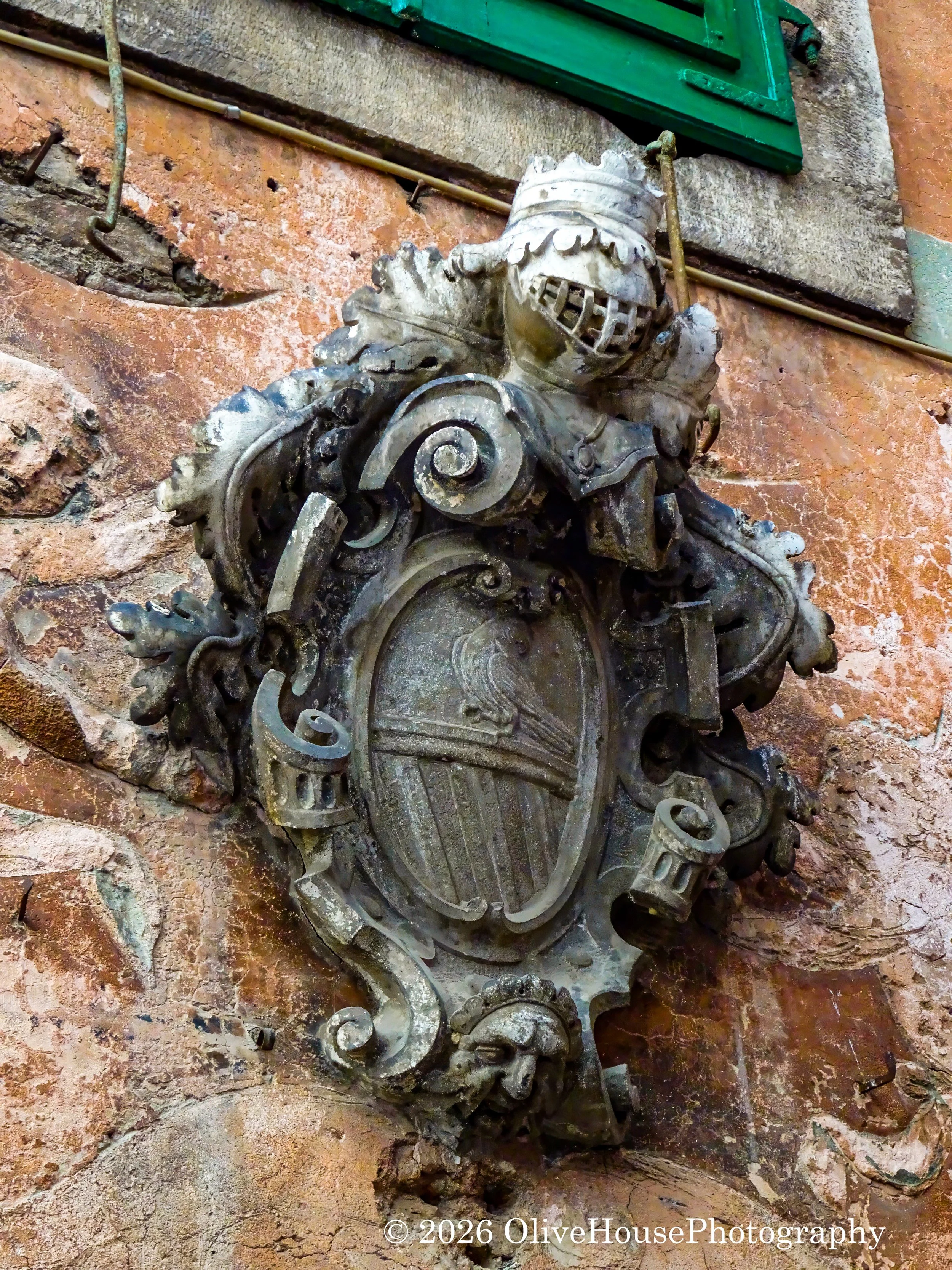 Coat of Arms on a building in Kotor, Montenegro.