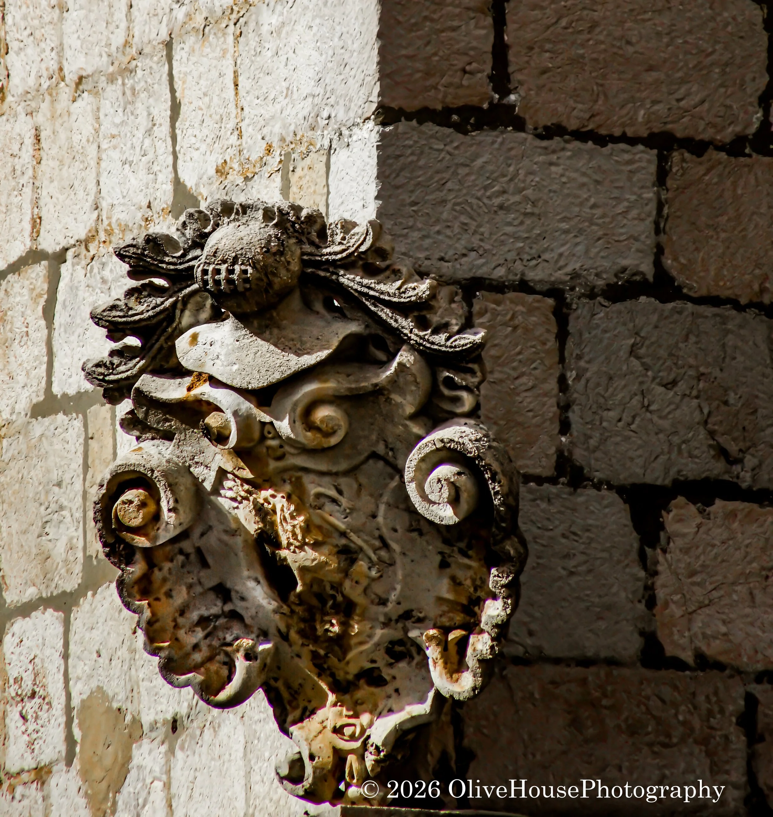 Coat of Arms on a building in Dubronvik, Croatia.