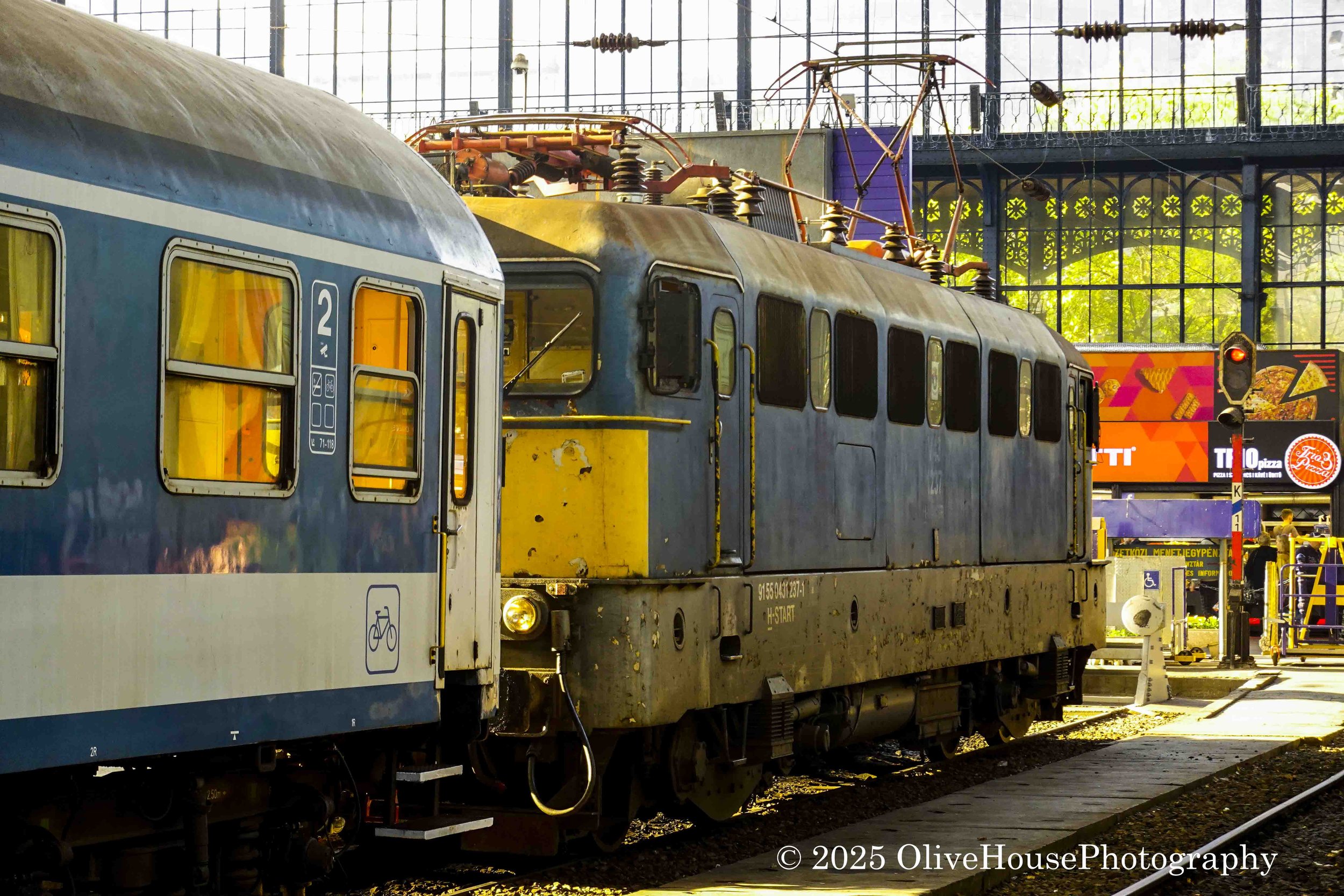 Western Railway Station in Budapest, Hungary.