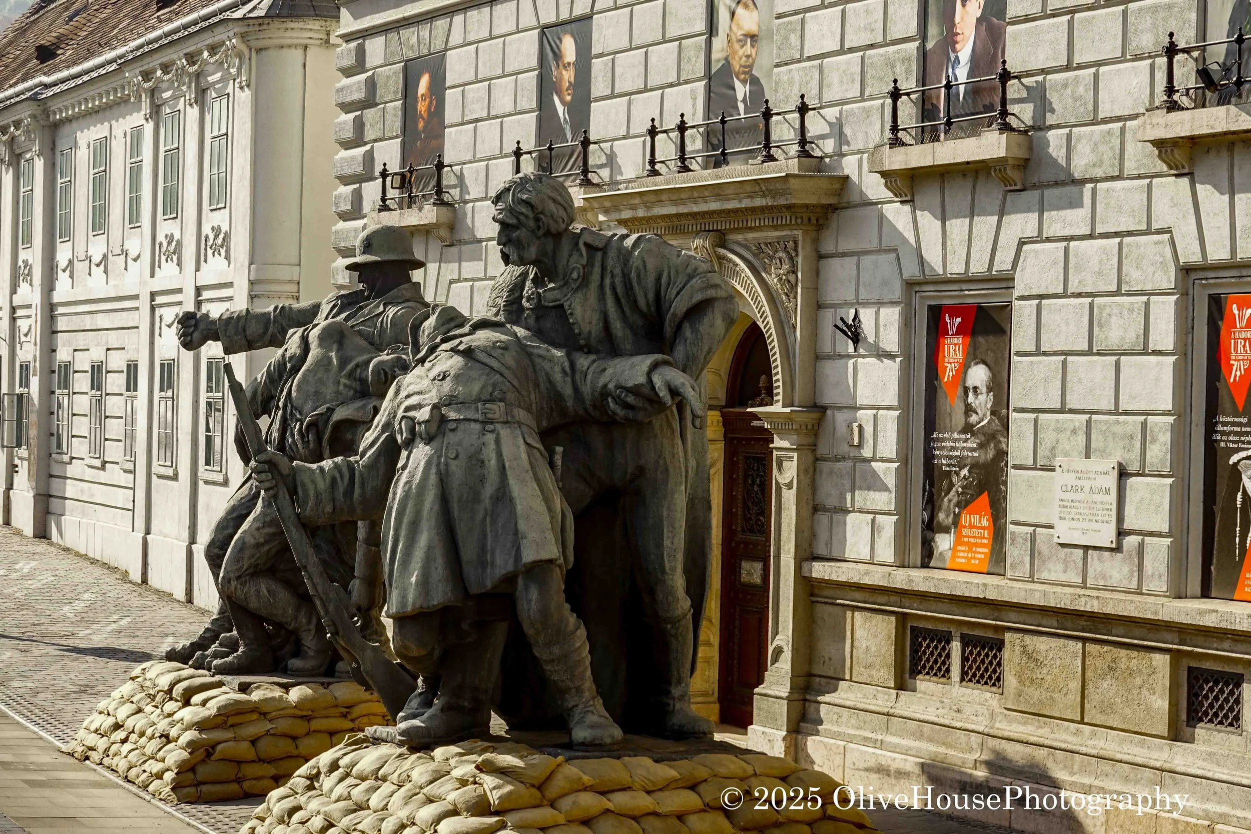 Statue in Budapest, Hungary, paying homage to George Washington, located in City Park in Budapest, Hungary.