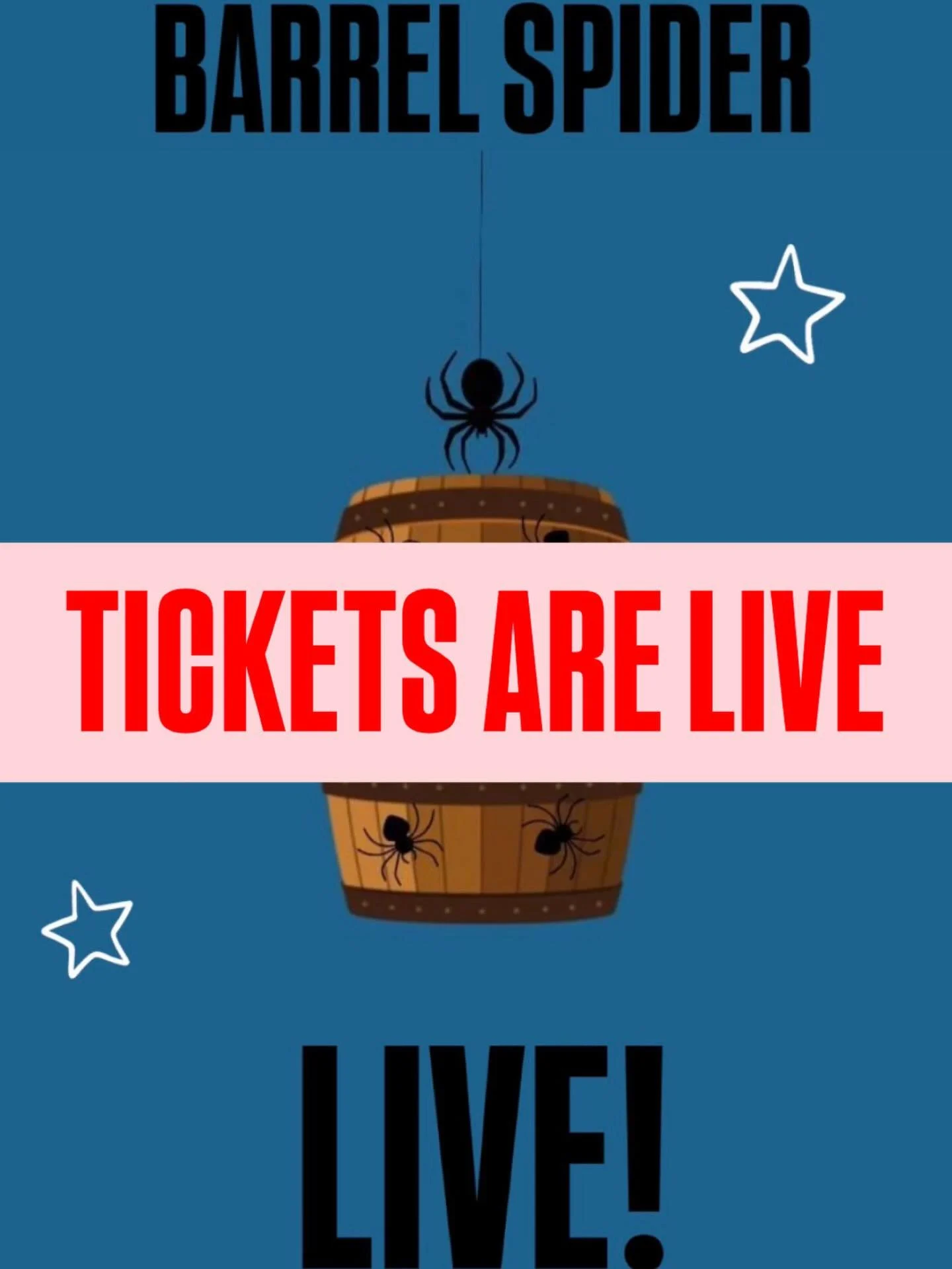 TICKETS FOR BARREL SPIDER LIVE ARE NOW AVAILABLE IN OUR BIO!!! Limited seating is available, so act FAST! 

DATE: 04/25/2026
TIME: 8PM
LOCATION: USC Physical Education Building Room 206