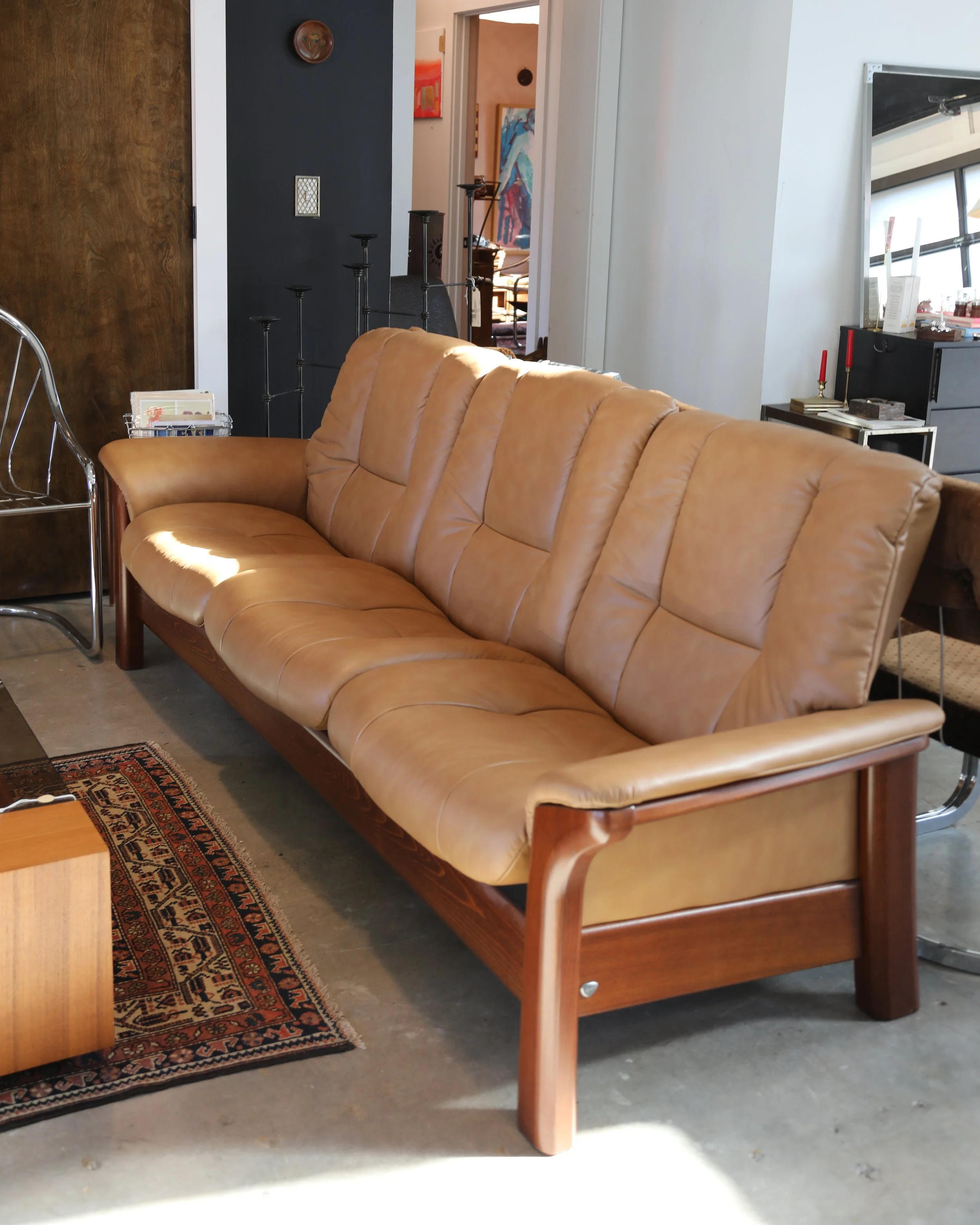 Ekornes 3-Seat Low Back Sofa