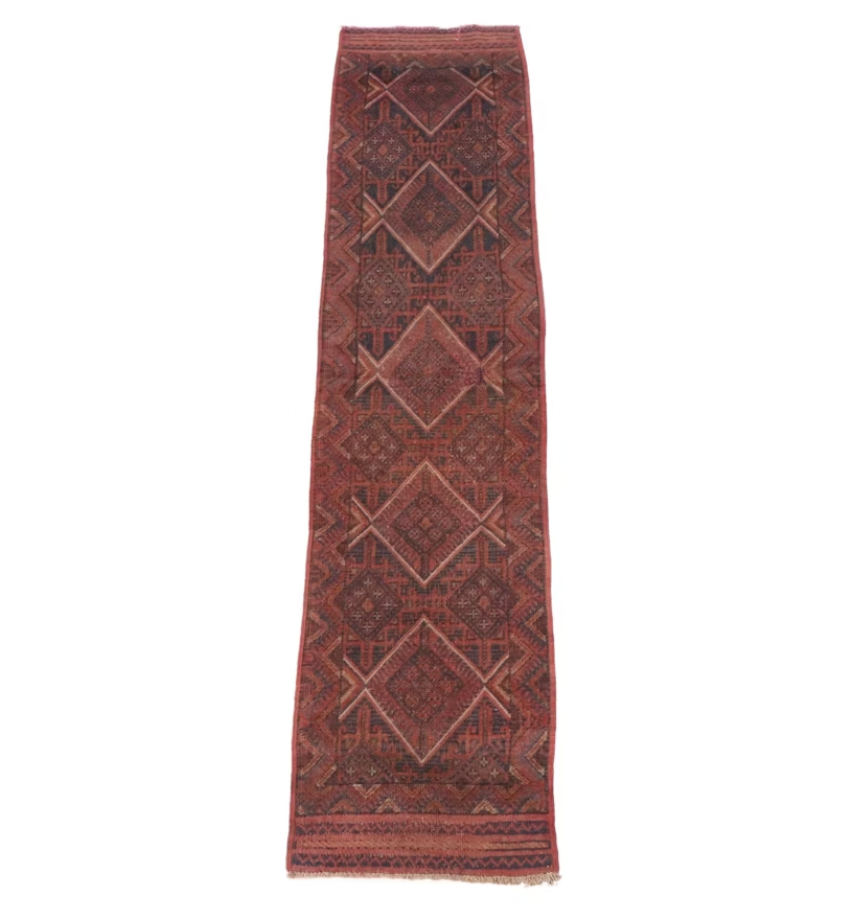 Handwoven Afghan Mashwani Runner Rug