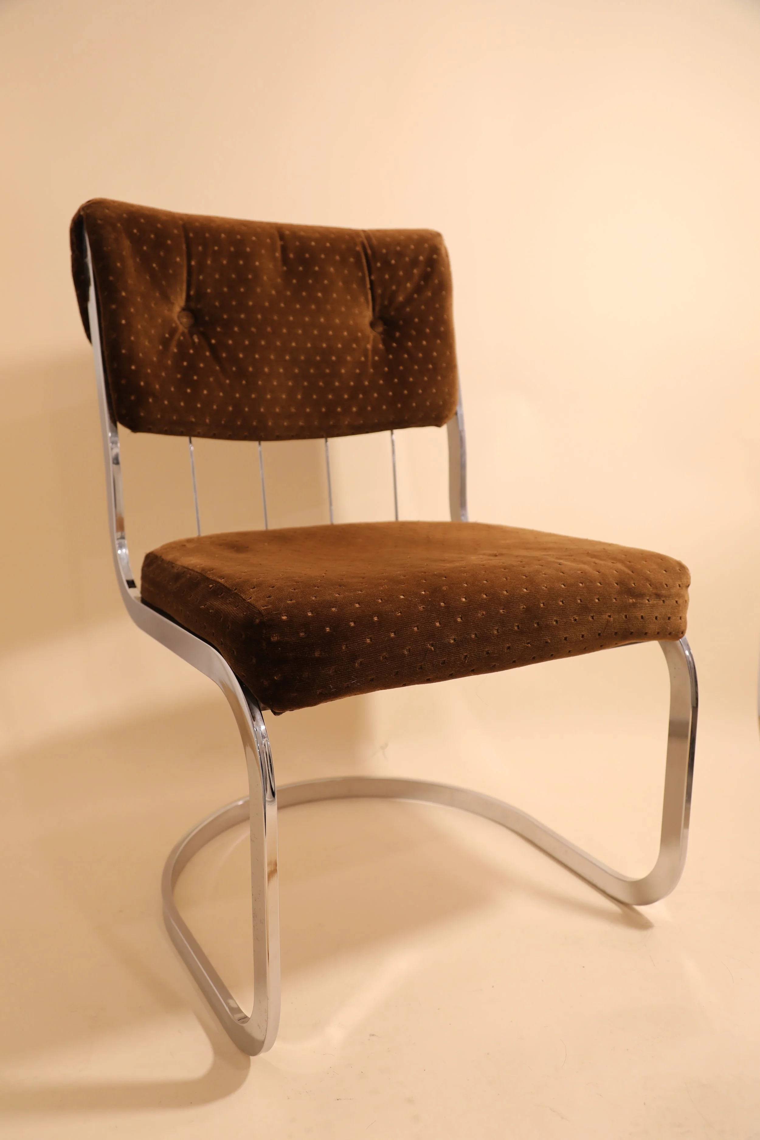 Chrome Cantilever Chairs, c. 1984 — Set of 4