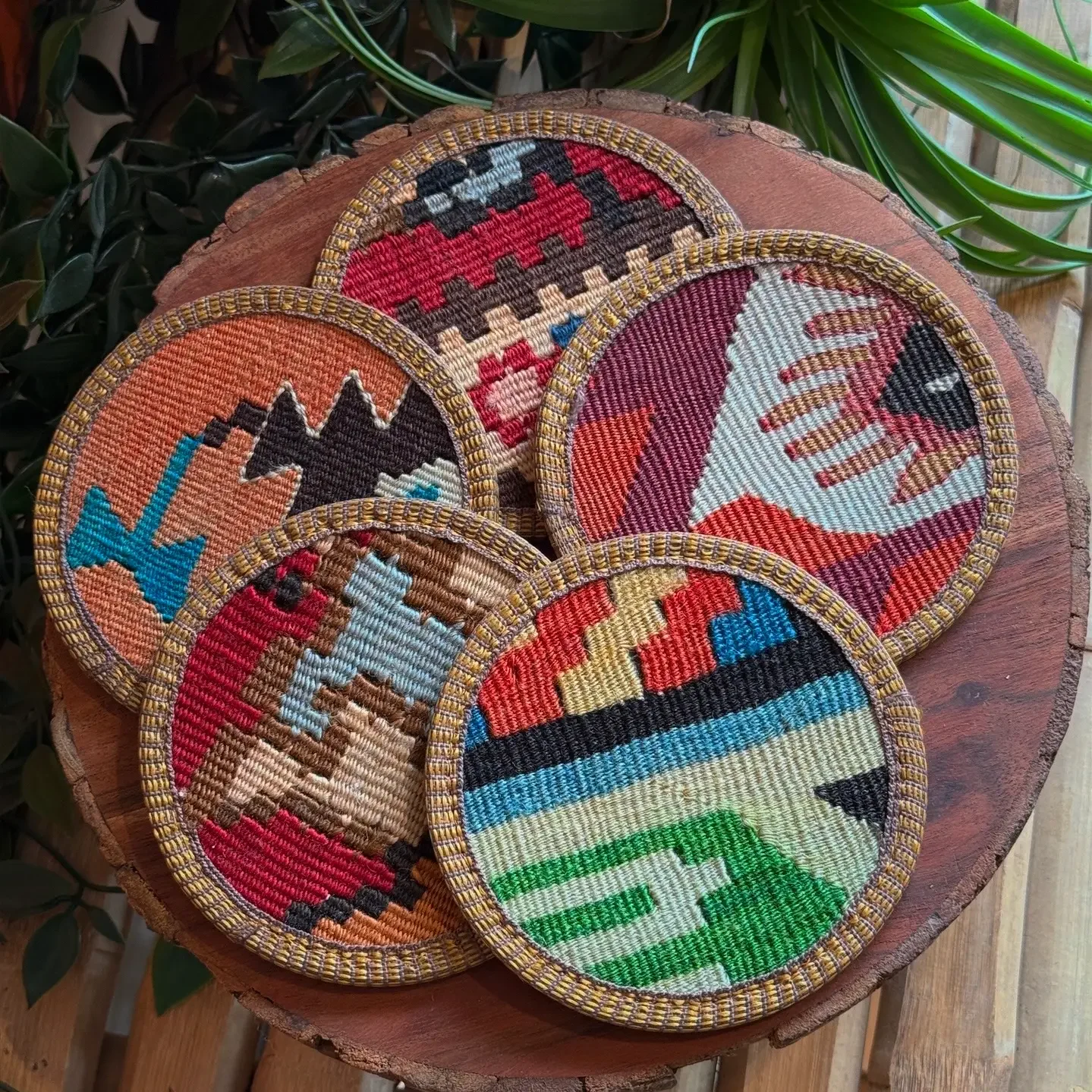 Wool Kilim Rug Coaster
