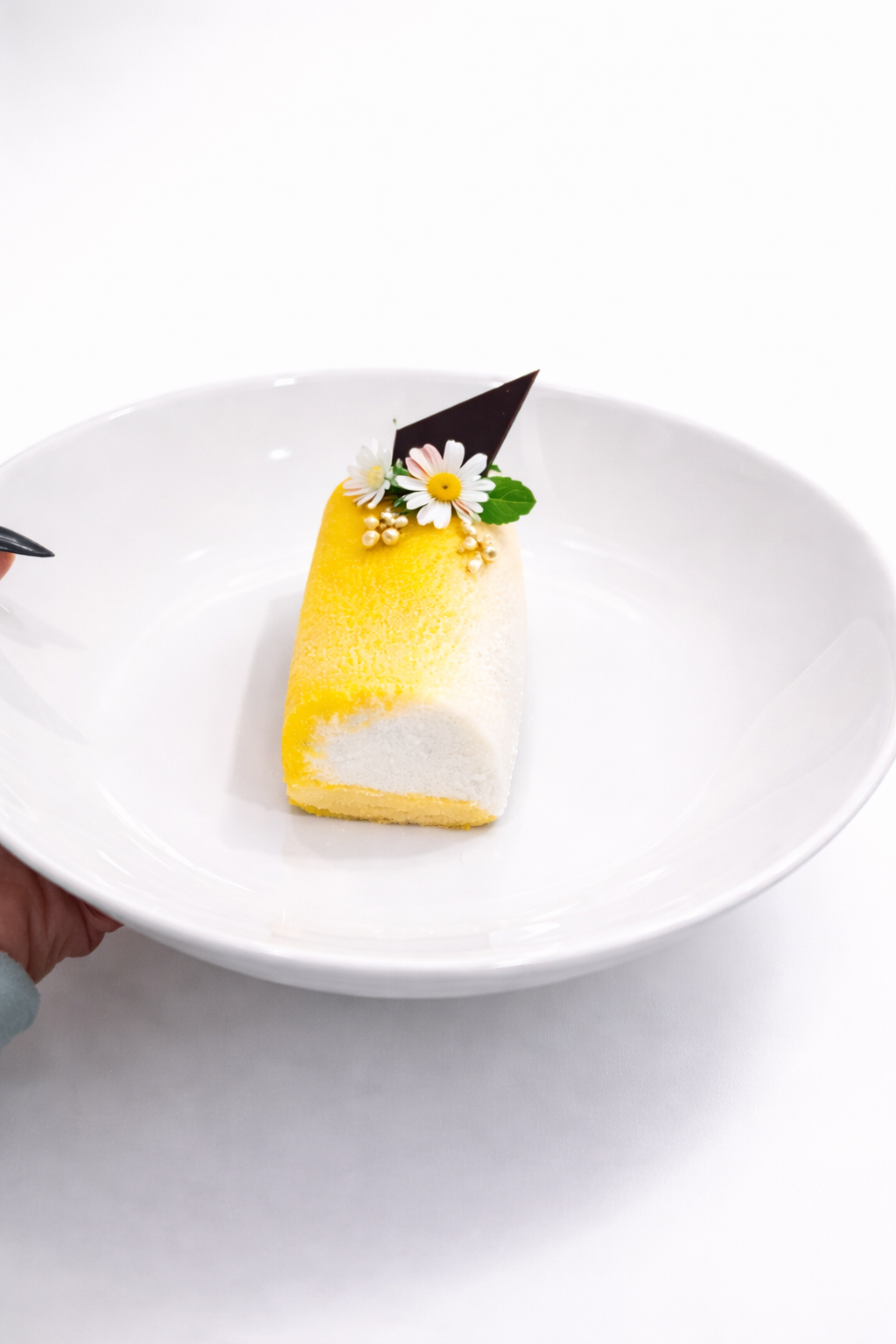 Milk chocolate mousse layered