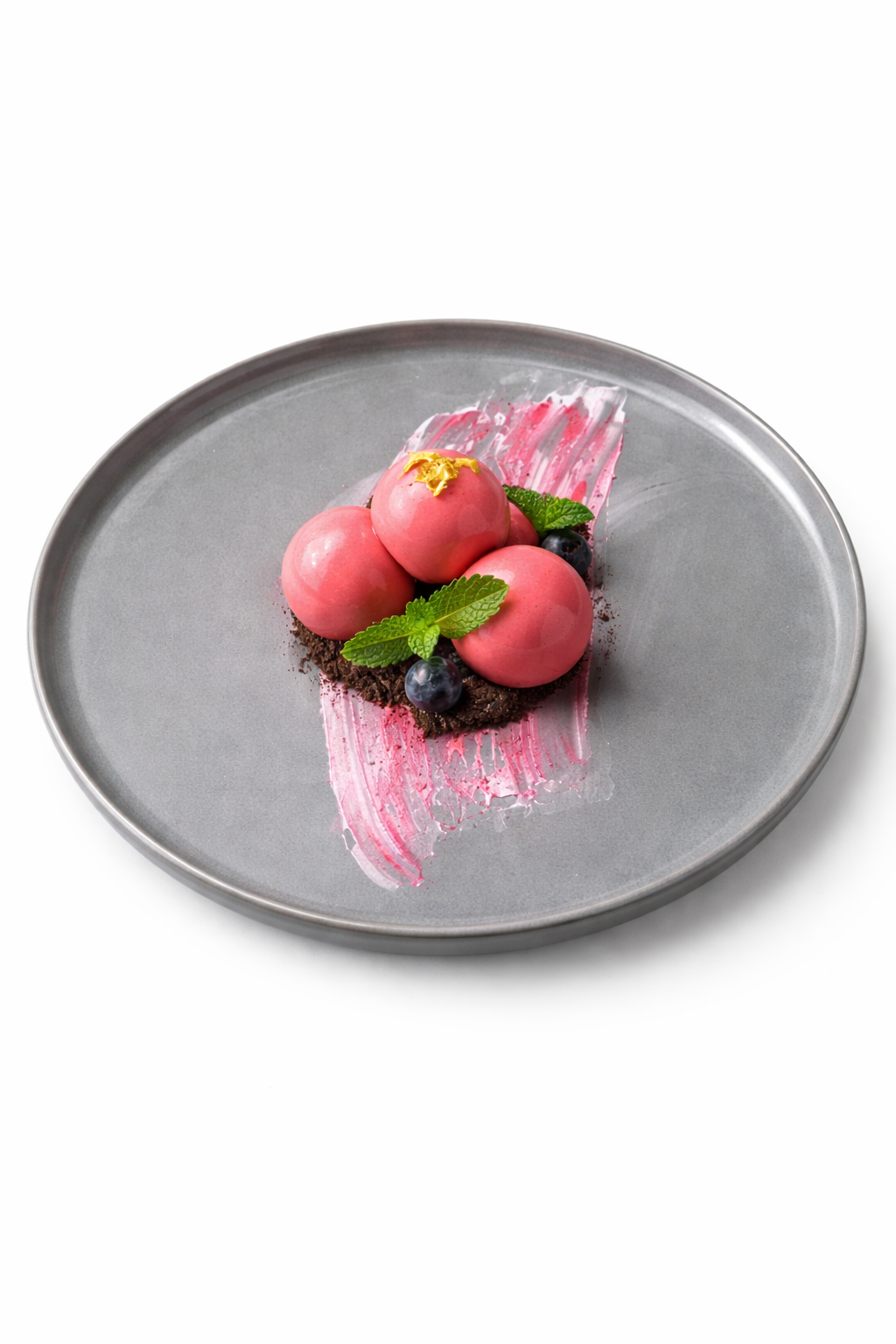 Raspberry Brownies Ball