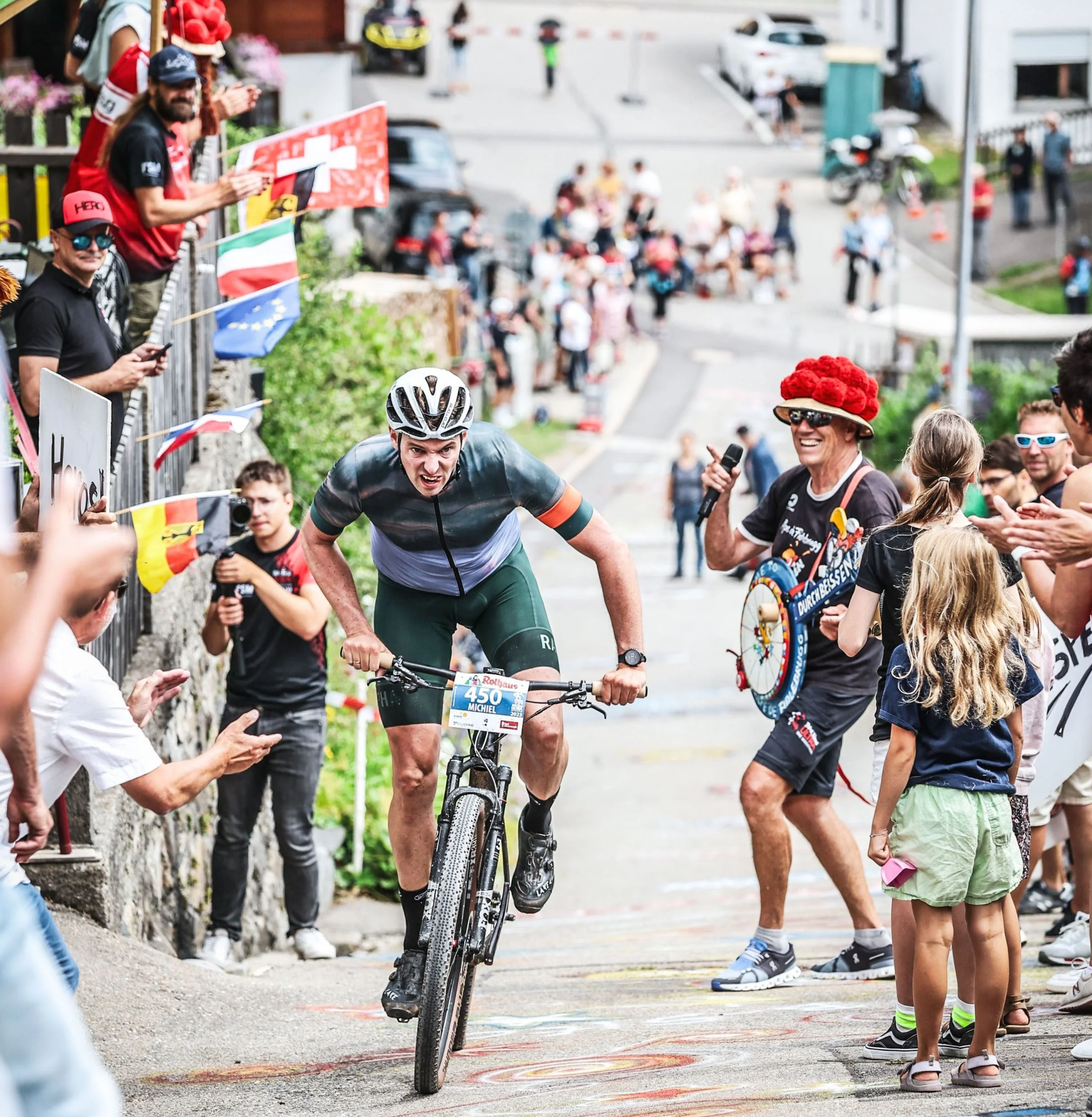 Michiel Top tijdens de Black Forest Ultra Bike Marathon, voorbereiding op de Grand Raid BCVS.